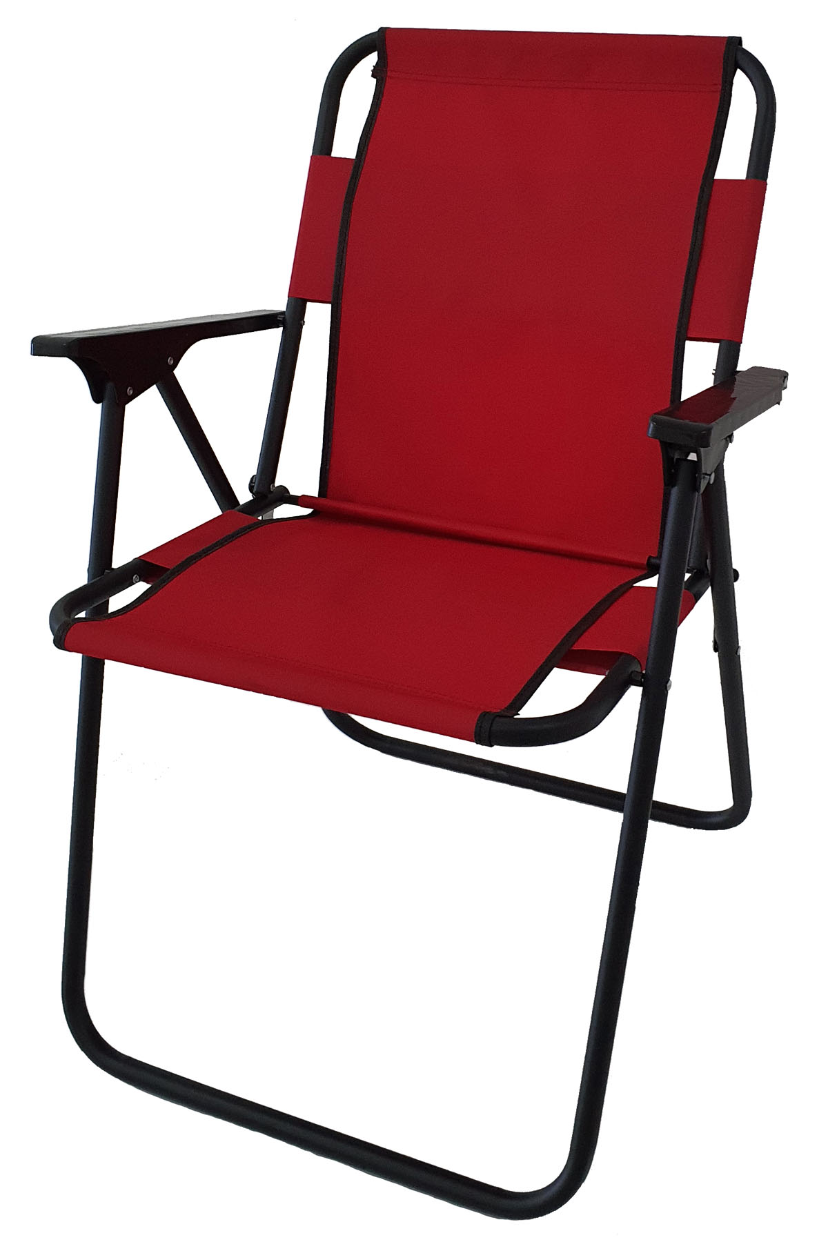 Bofigo Kamp Sandalyesi Katlanır Sandalye Piknik Sandalyesi Plaj Sandalyesi Kırmızı