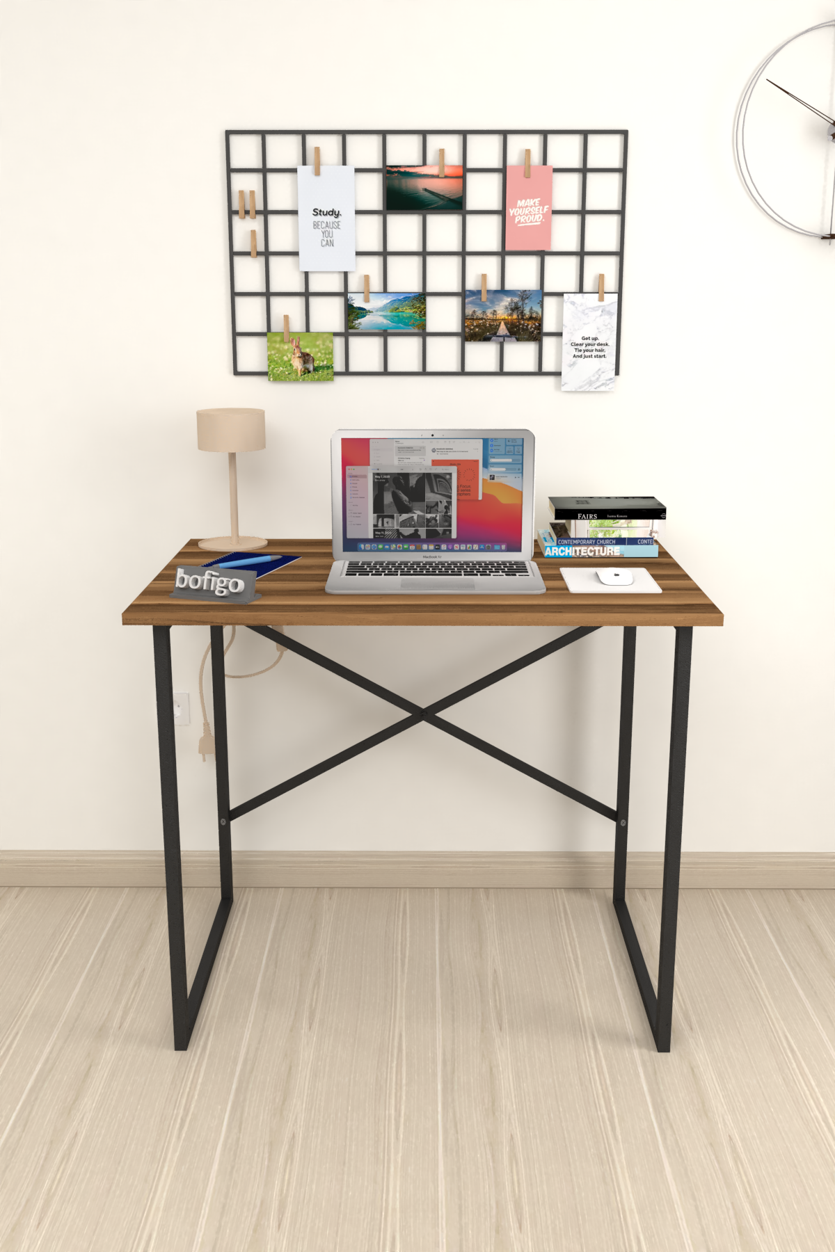 Bofigo Desk 60x90 cm Walnut
