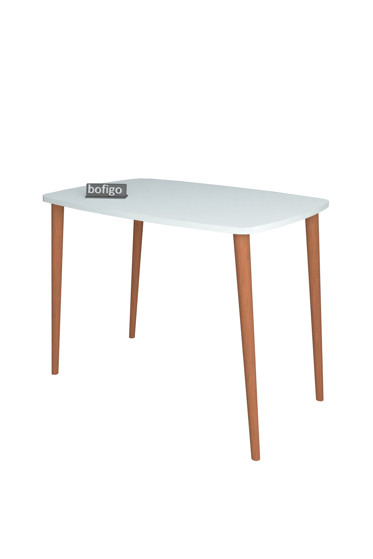 Bofigo Desk 60x90 Cm White (Wooden Legs)