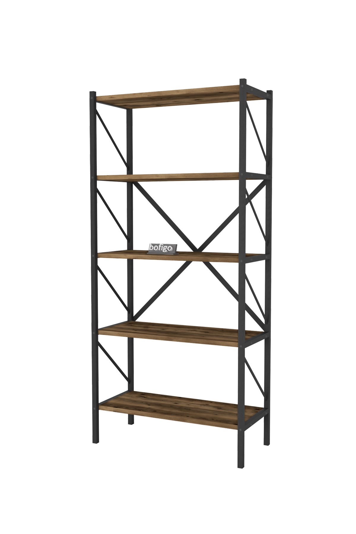 15-01-17 5 Shelves Metal Bookshelf LIDYA
