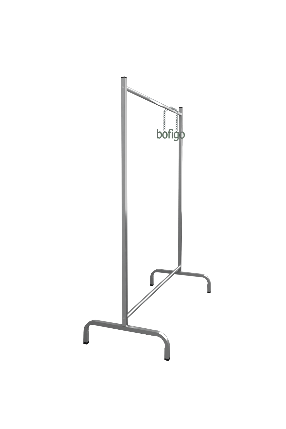 Bofigo Garment Hanger Pedestal Hanger Clothes Rack Metalic Grey