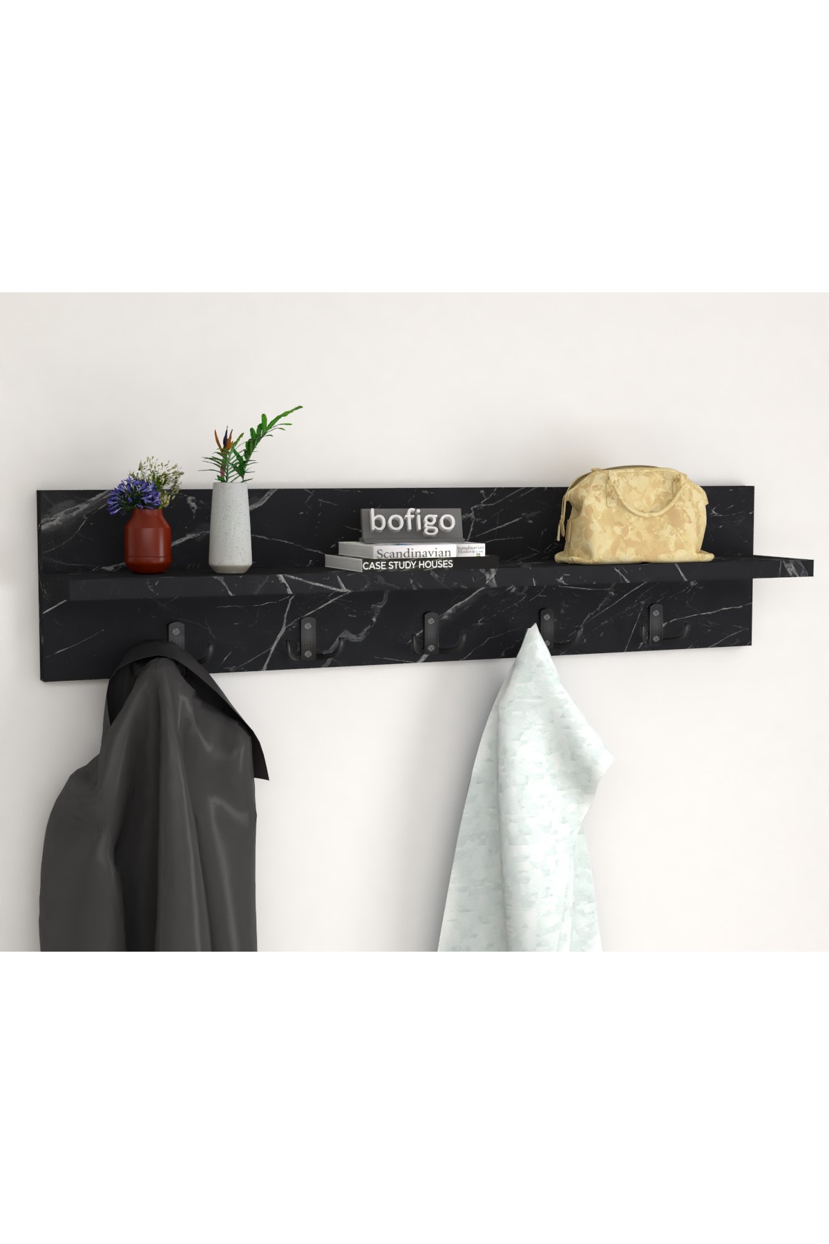 21-12-03 Wall Mounted Clothes Hanger 80 cm BENDIR