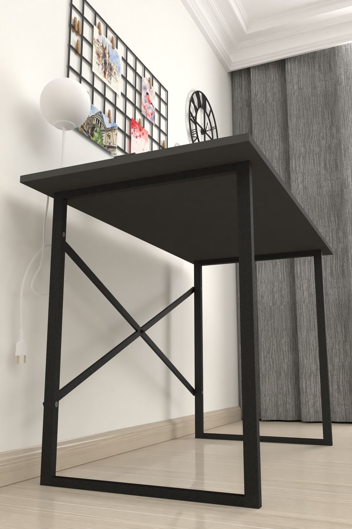 20-05-08 60x120 Cm Metal Study Desk ANTHRACITE