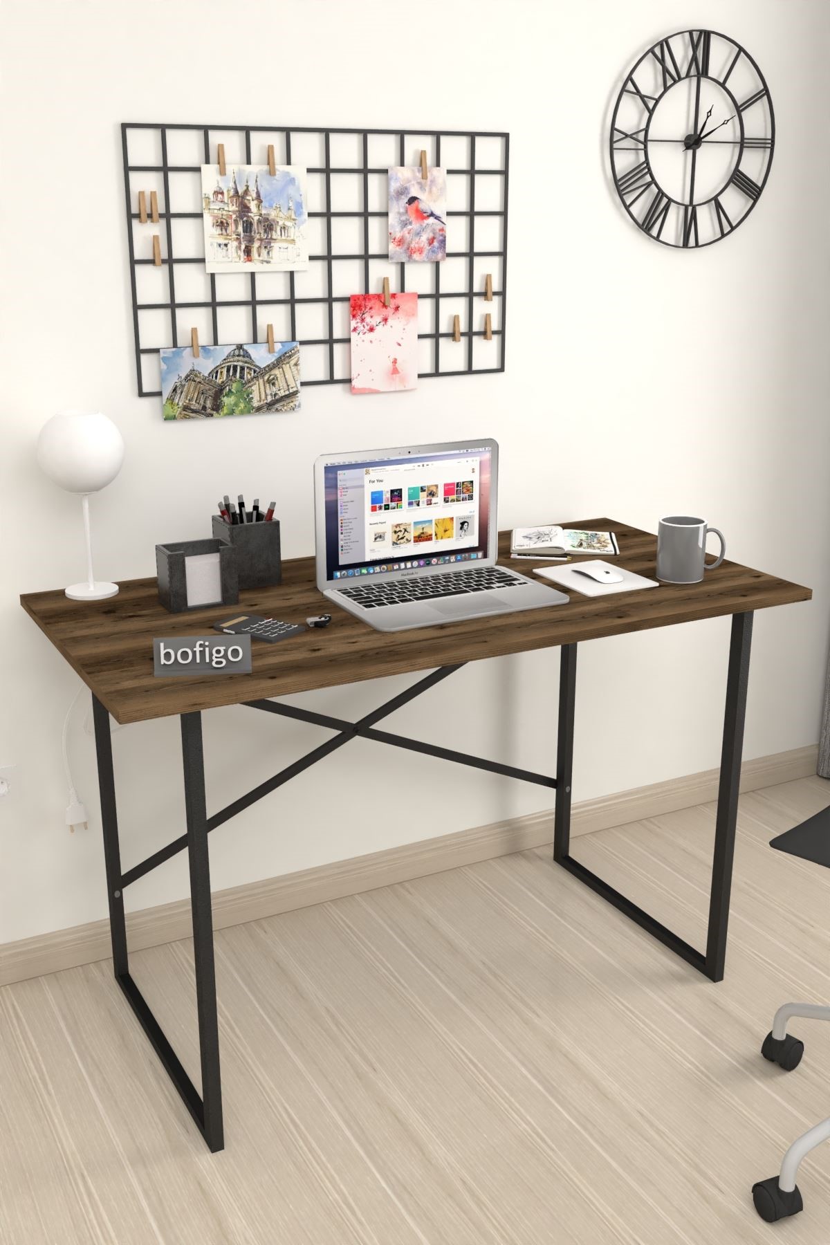 Bofigo 60x120 cm Çalışma Masası Bilgisayar Masası Ofis Ders Yemek Masası Orwell Lidya