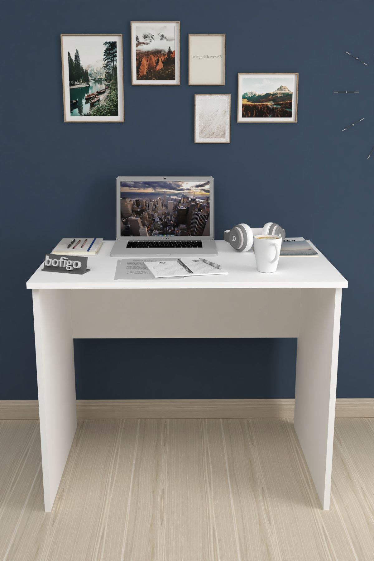 Bofigo 60x90 cm Çalışma Masası Bilgisayar Masası Ofis Masası Ders Masası Beyaz