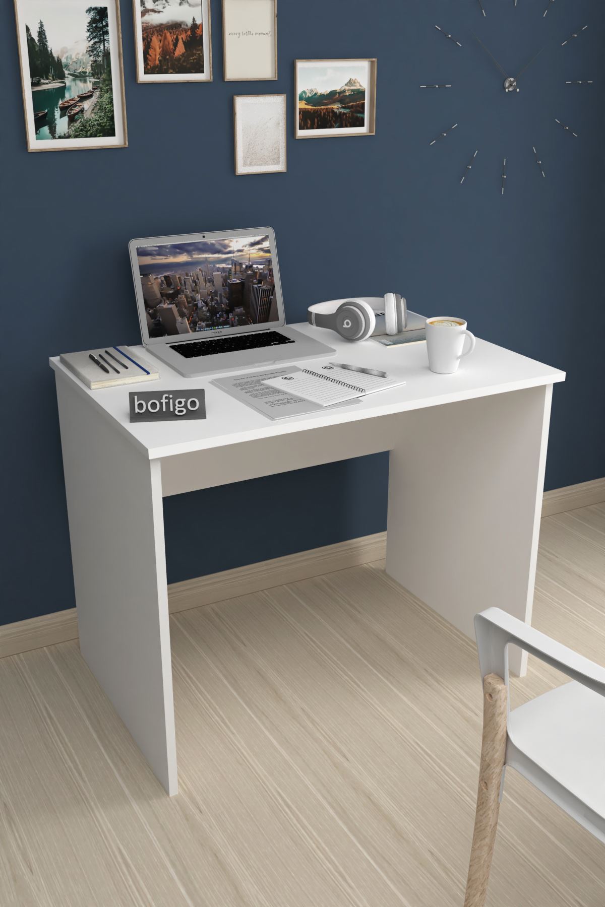 Bofigo 60x90 cm Çalışma Masası Bilgisayar Masası Ofis Masası Ders Masası Beyaz