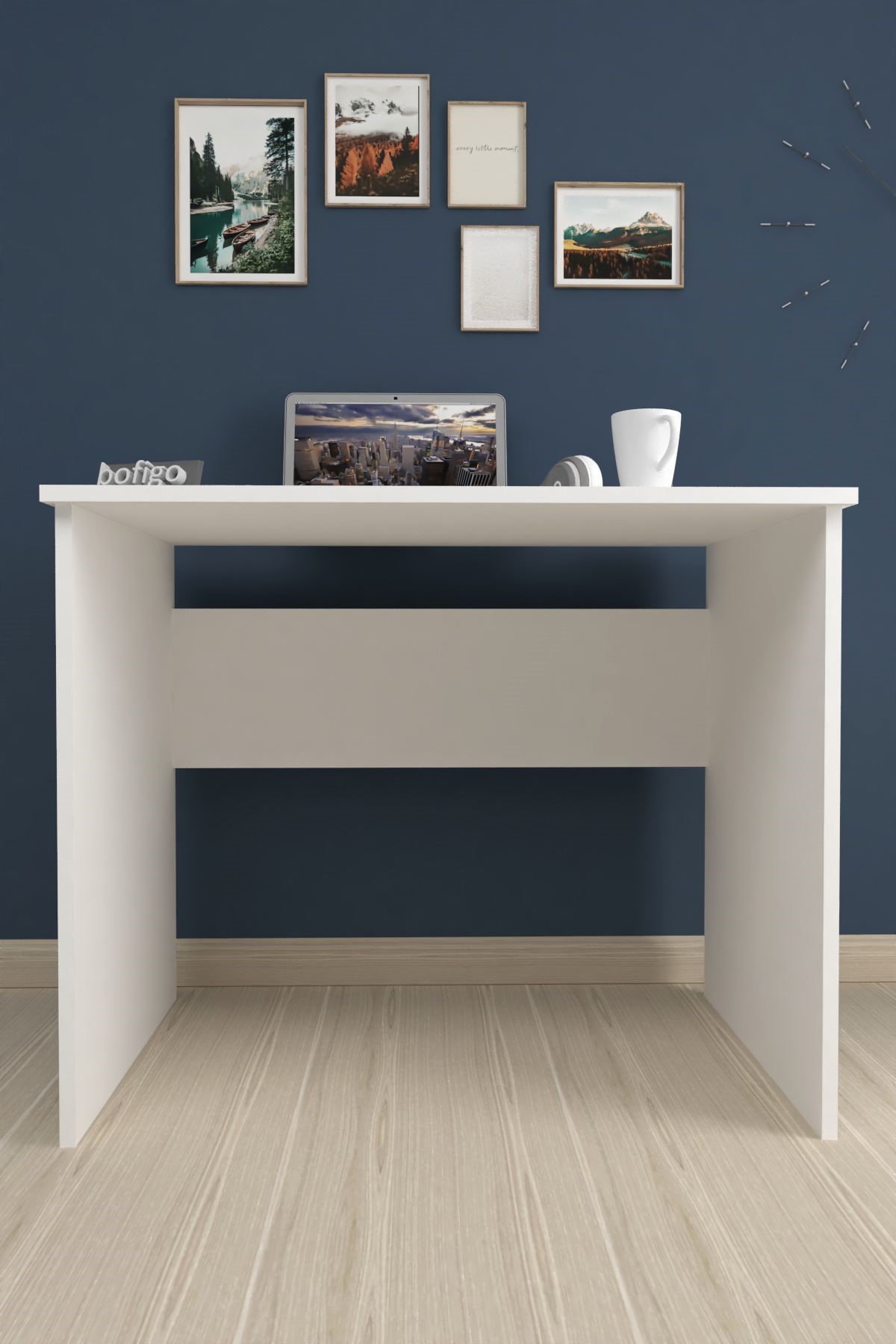 Bofigo 60x90 cm Çalışma Masası Bilgisayar Masası Ofis Masası Ders Masası Pamuk Beyaz