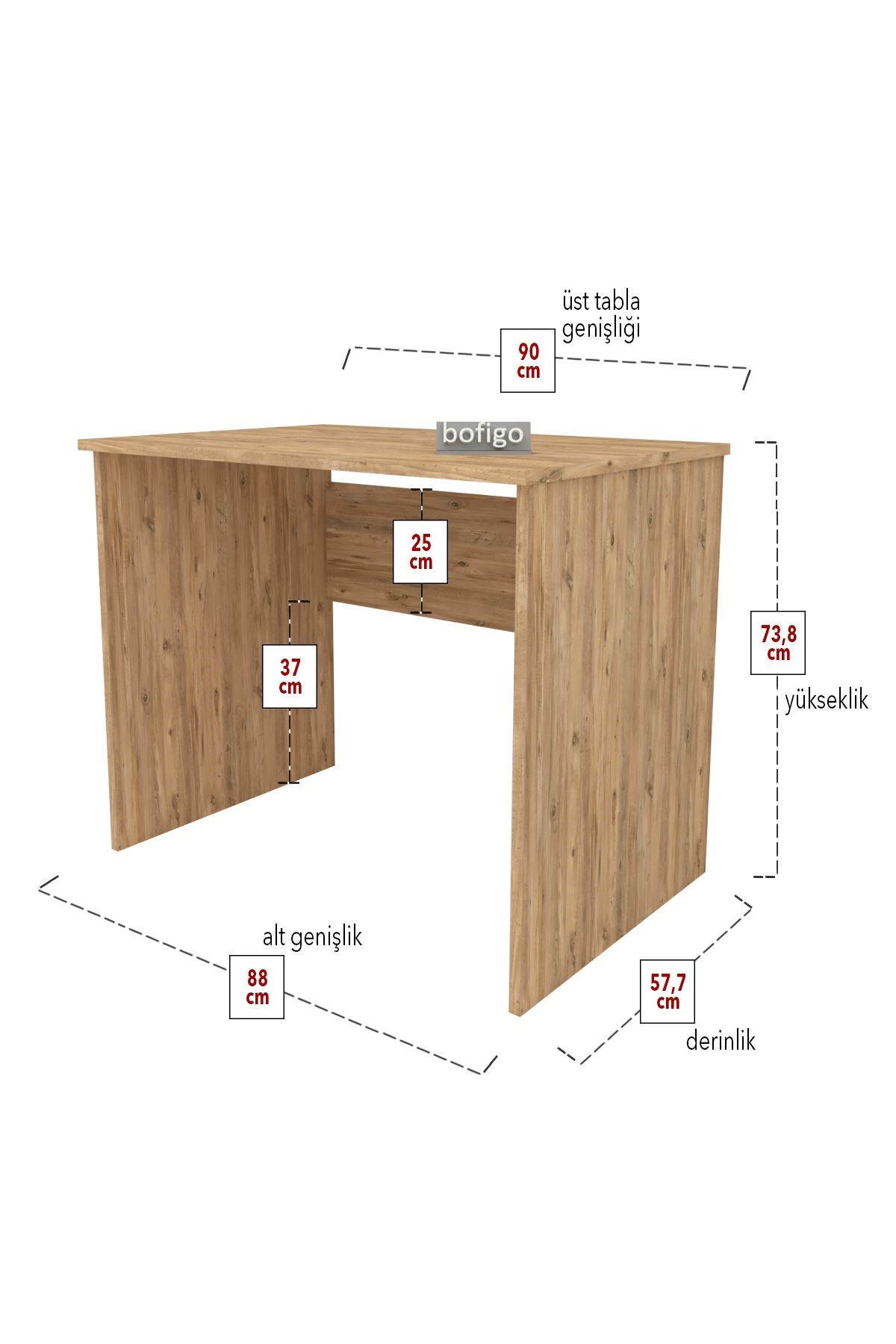 20-06-02 Chipboard Study Desk PINE