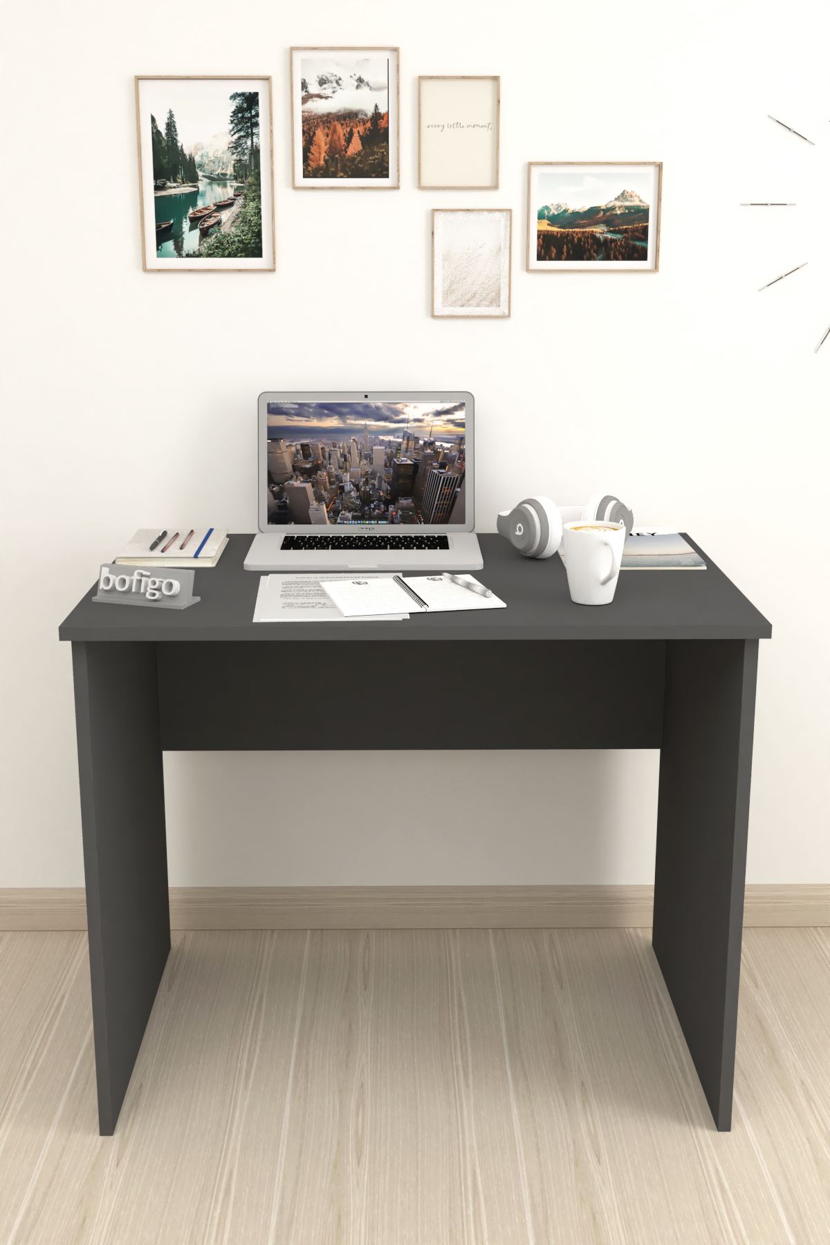 Bofigo 60x90 cm Çalışma Masası Bilgisayar Masası Ofis Masası Ders Masası Antrasit