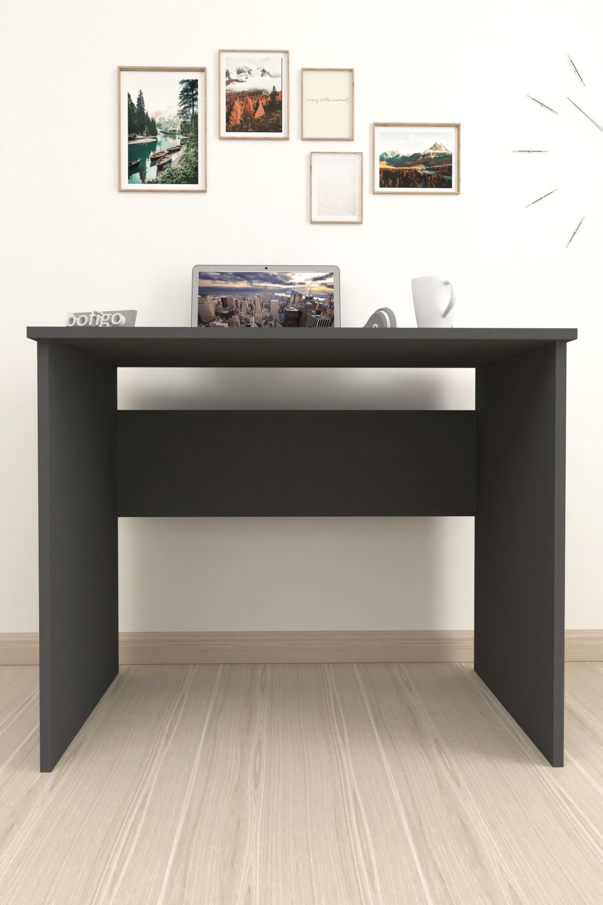 Bofigo 60x90 cm Çalışma Masası Bilgisayar Masası Ofis Masası Ders Masası Pamuk Antrasit