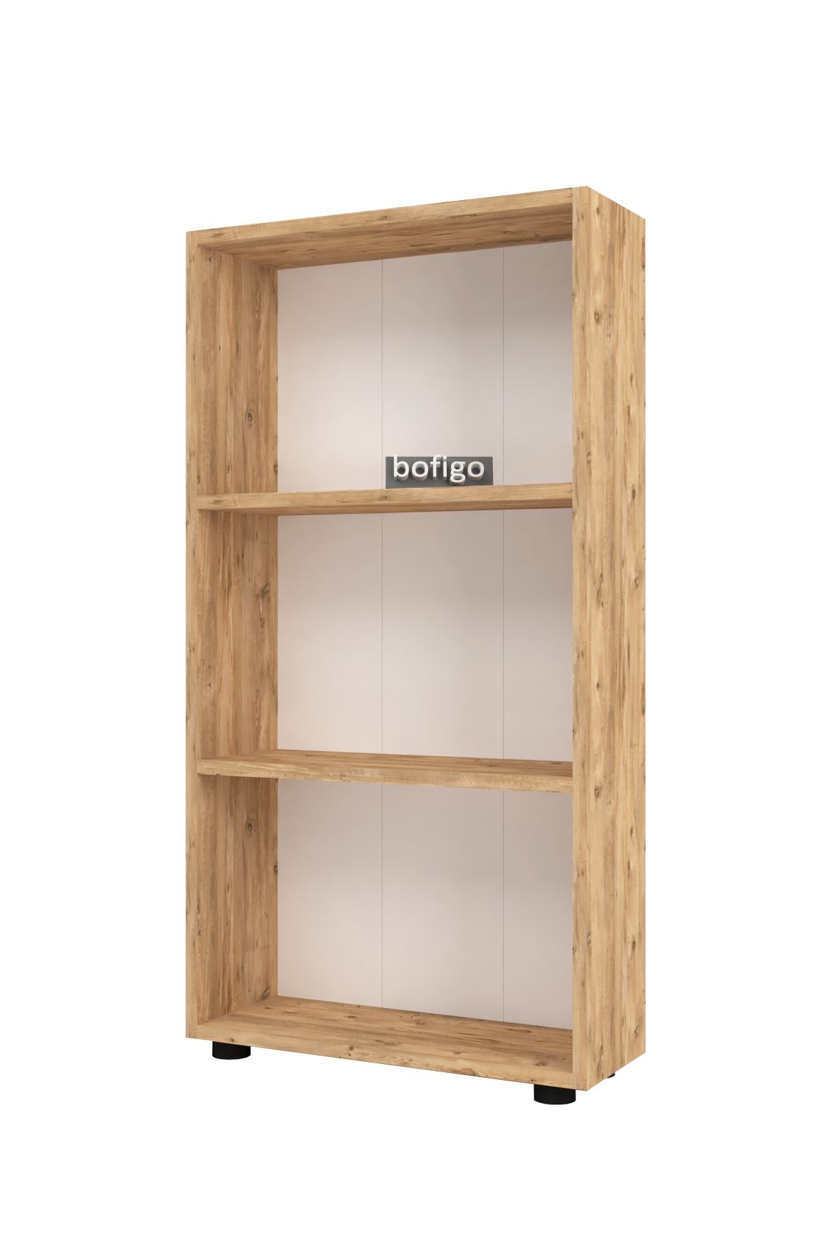 Bofigo Decorative 3 Shelves Bookcase Pine