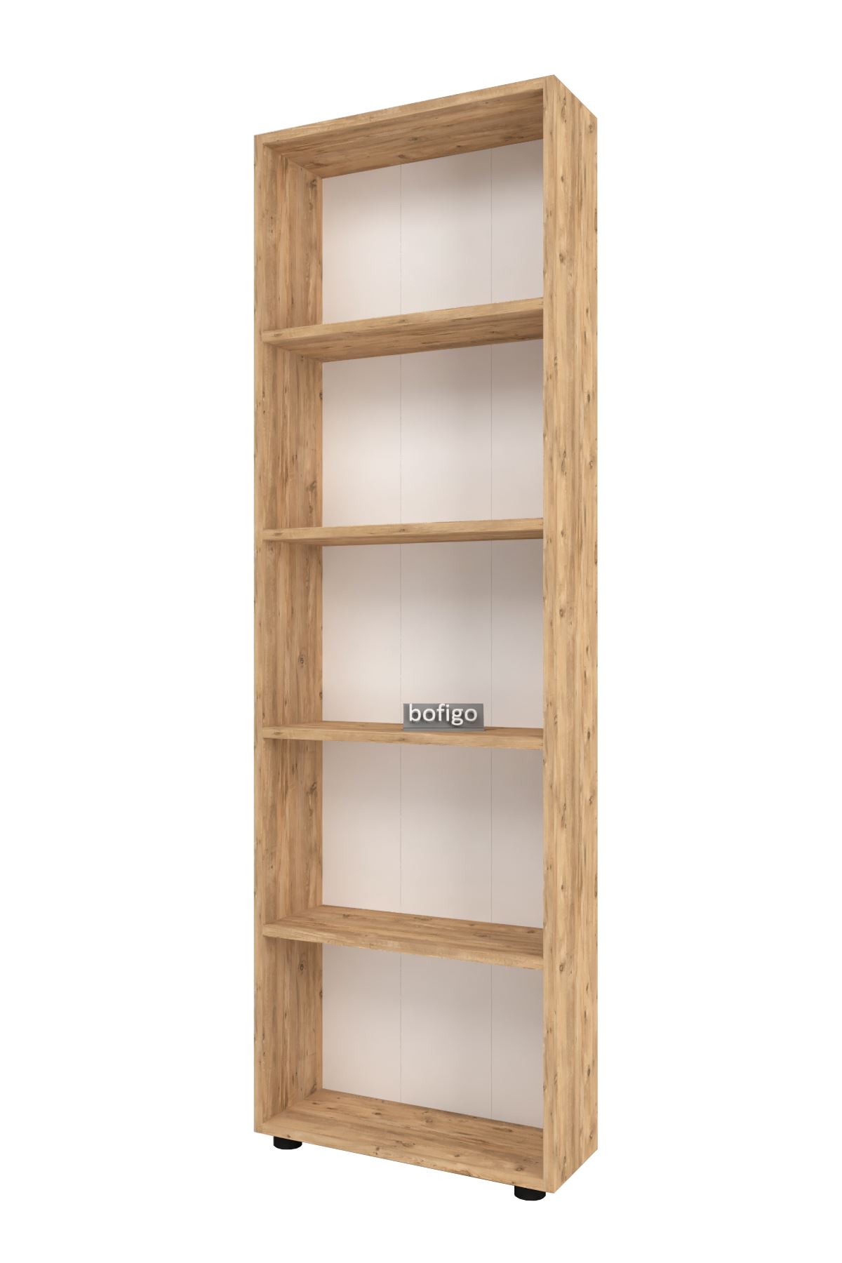 Bofigo Decorative 5 Shelf Bookcase Pine