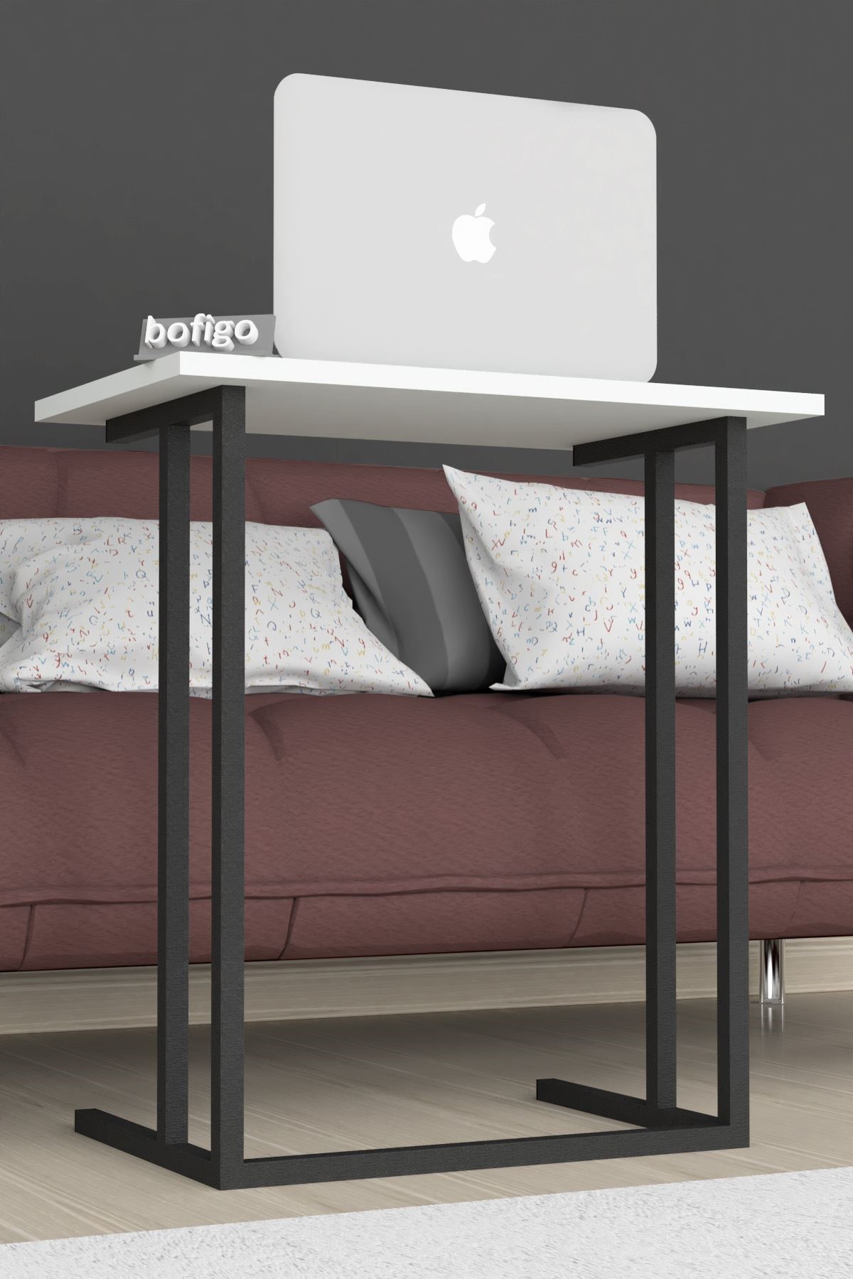 17-03-01 Metal Laptop Table WHITE