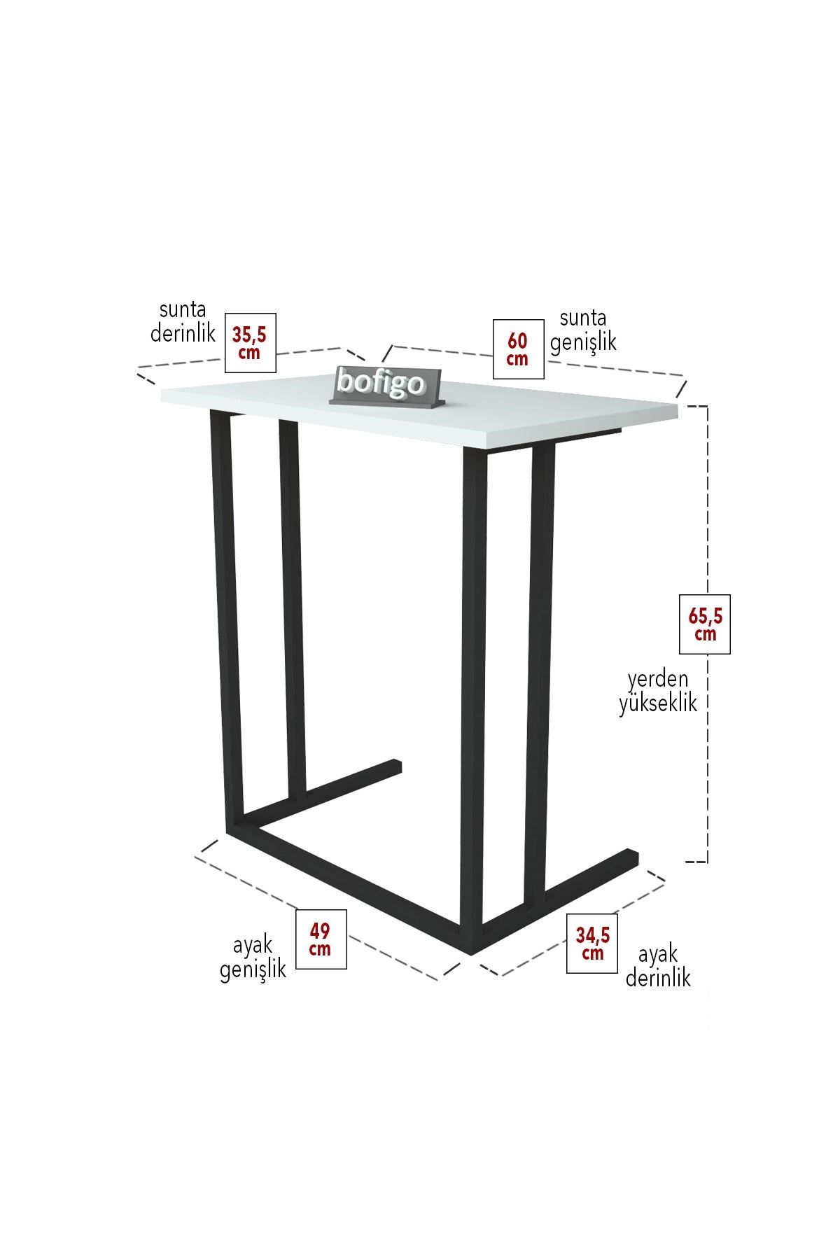 17-03-01 Metal Laptop Table WHITE