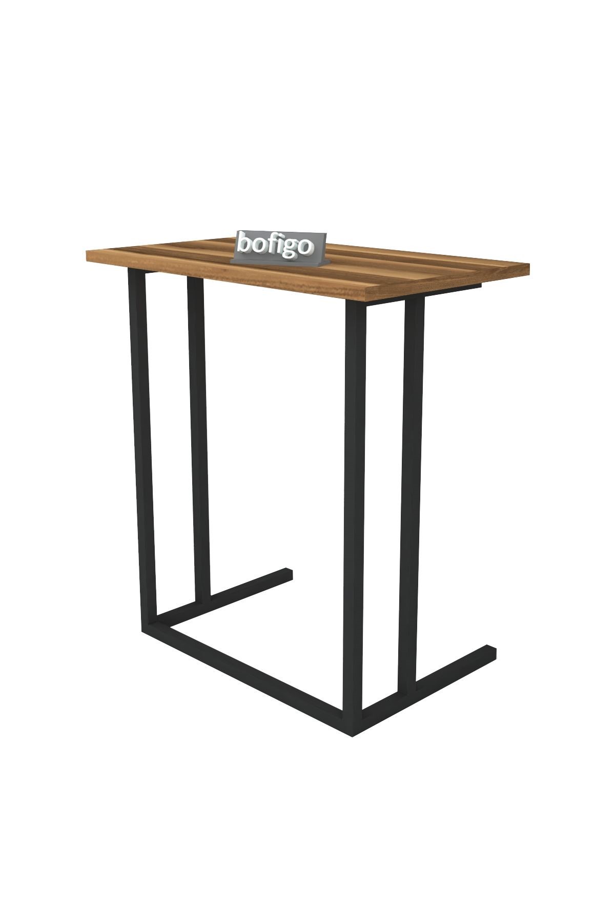 17-03-07 Metal Laptop Table WALNUT