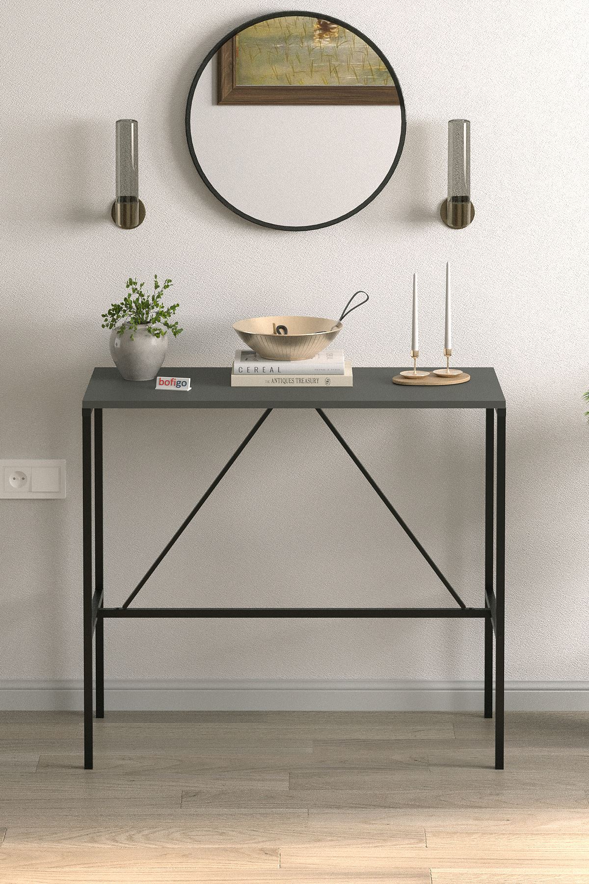 14-02-08 Metal Dressuar 100x45 ANTHRACITE