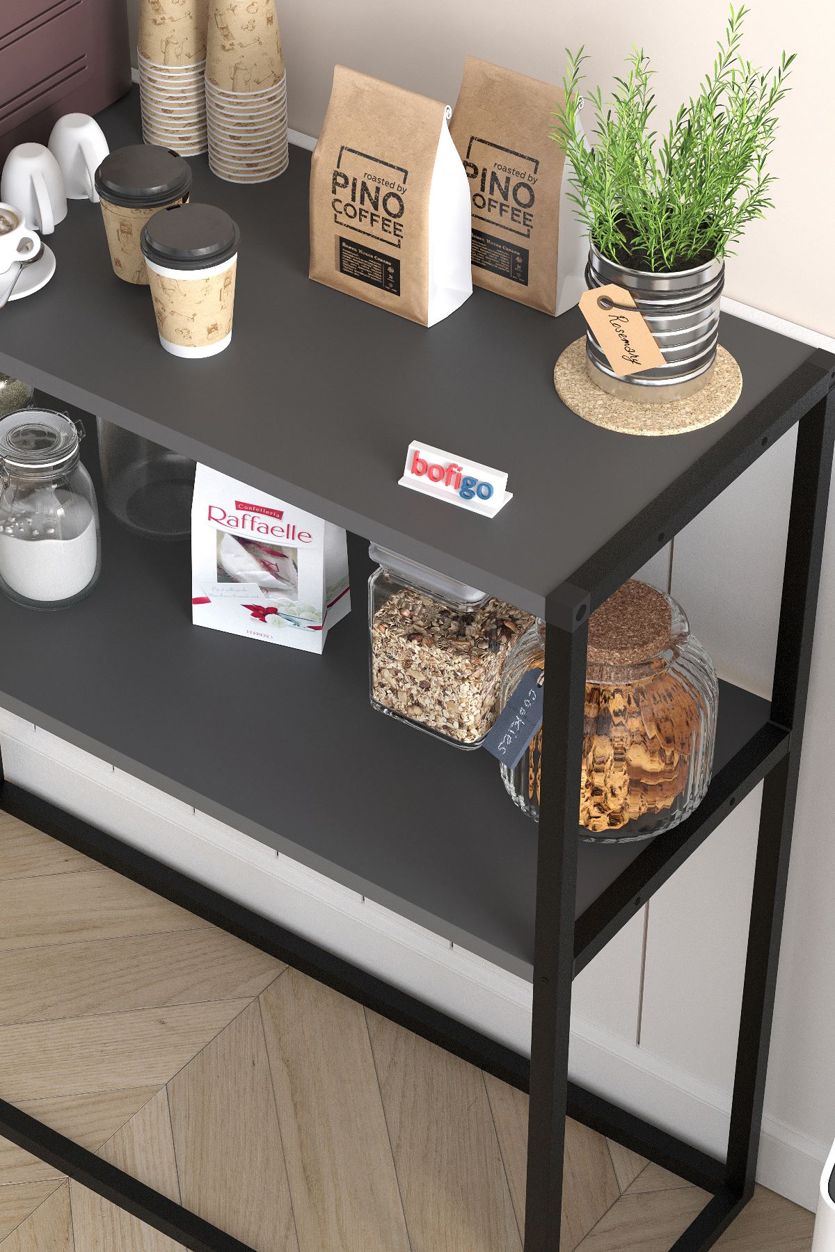 14-01-08 Metal Dressuar/Console ANTHRACITE