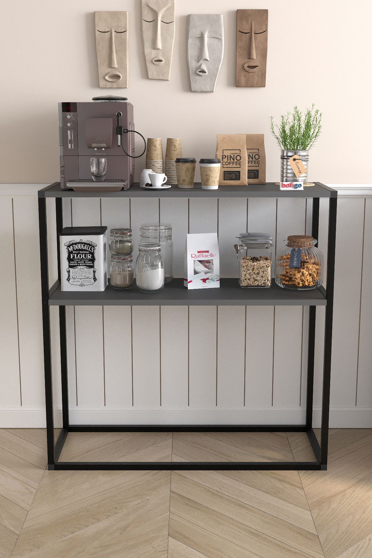 14-01-08 Metal Dressuar/Console ANTHRACITE