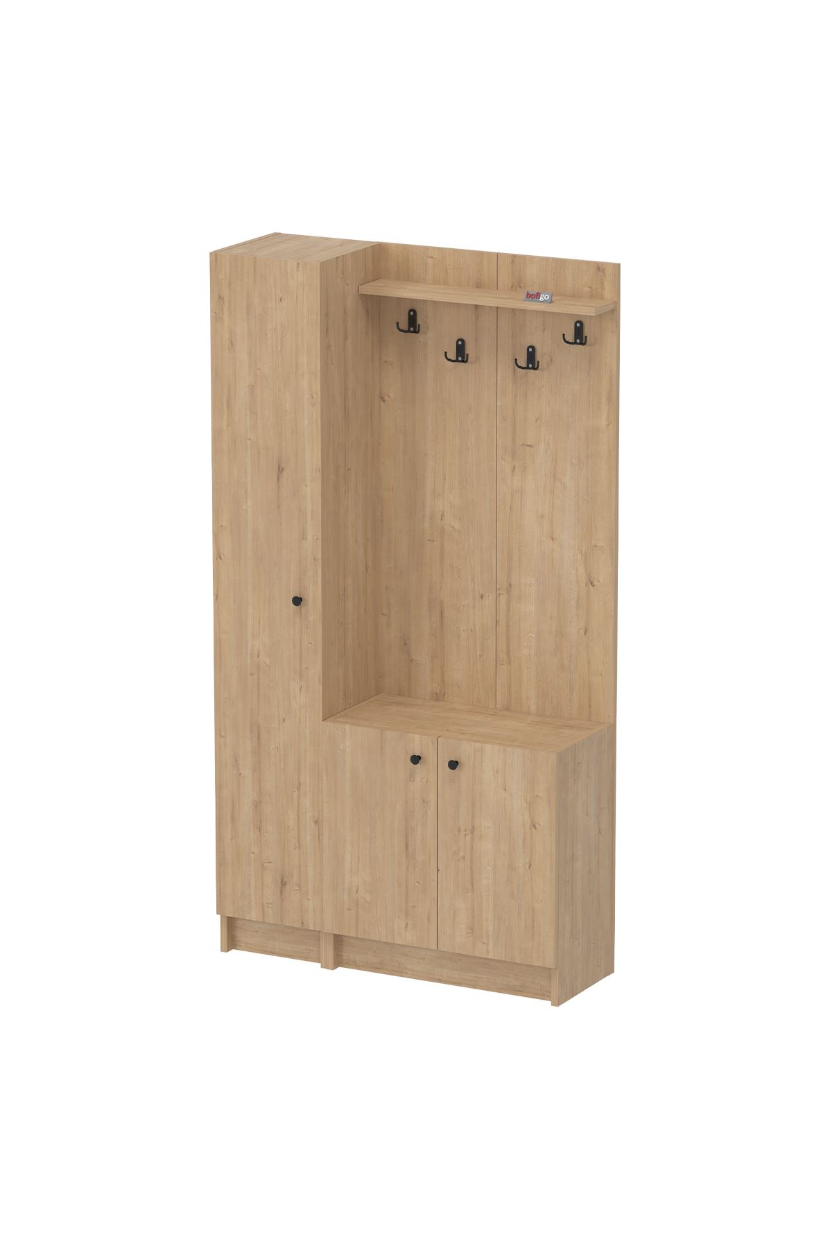 21-14-14 Entryway Coat Hanger SAPPHIRE OAK