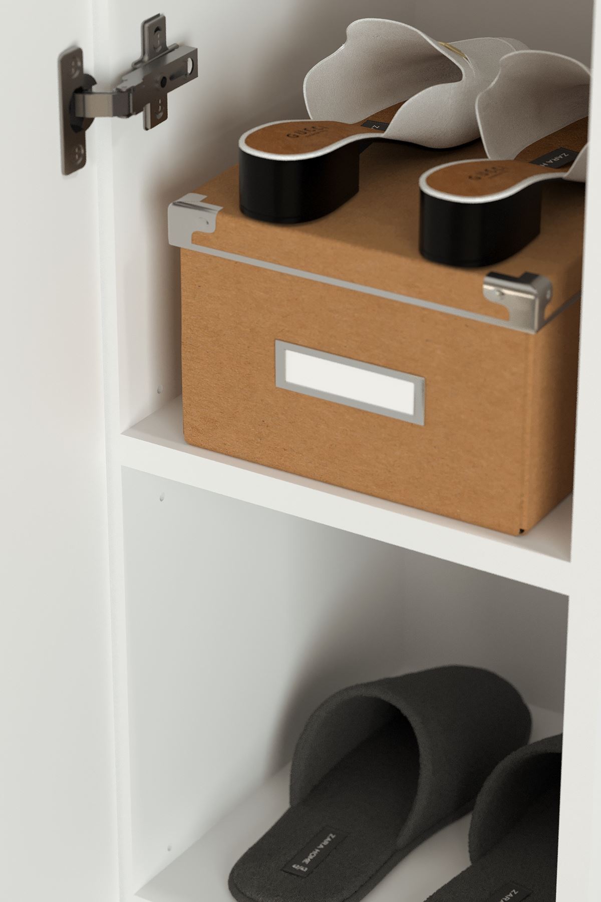 Bofigo Kapaklı 5 Bölmeli Çok Amaçlı Dolap Çok Amaçlı Mutfak Dolabı Banyo Dolabı Buket Beyaz