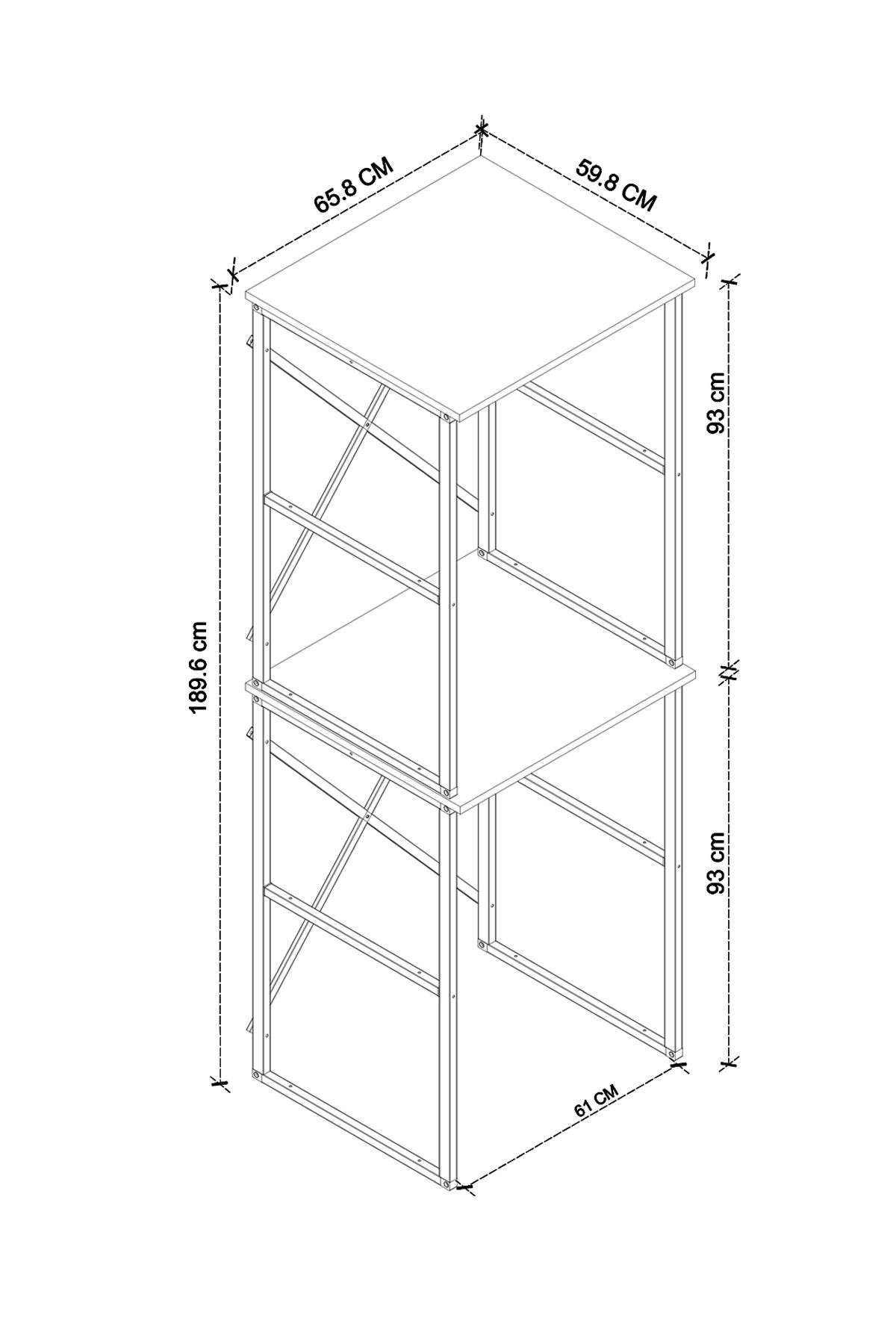 Bofigo Çamaşır Makinesi Dolabı Kurutma Makinesi Dolabı Metal Banyo Dolabı Seda Beyaz