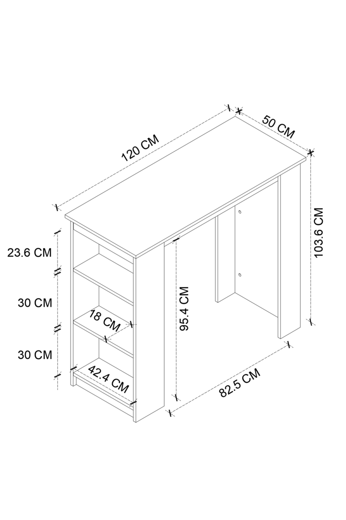 34-09-02 Kitchen Bar Table PINE