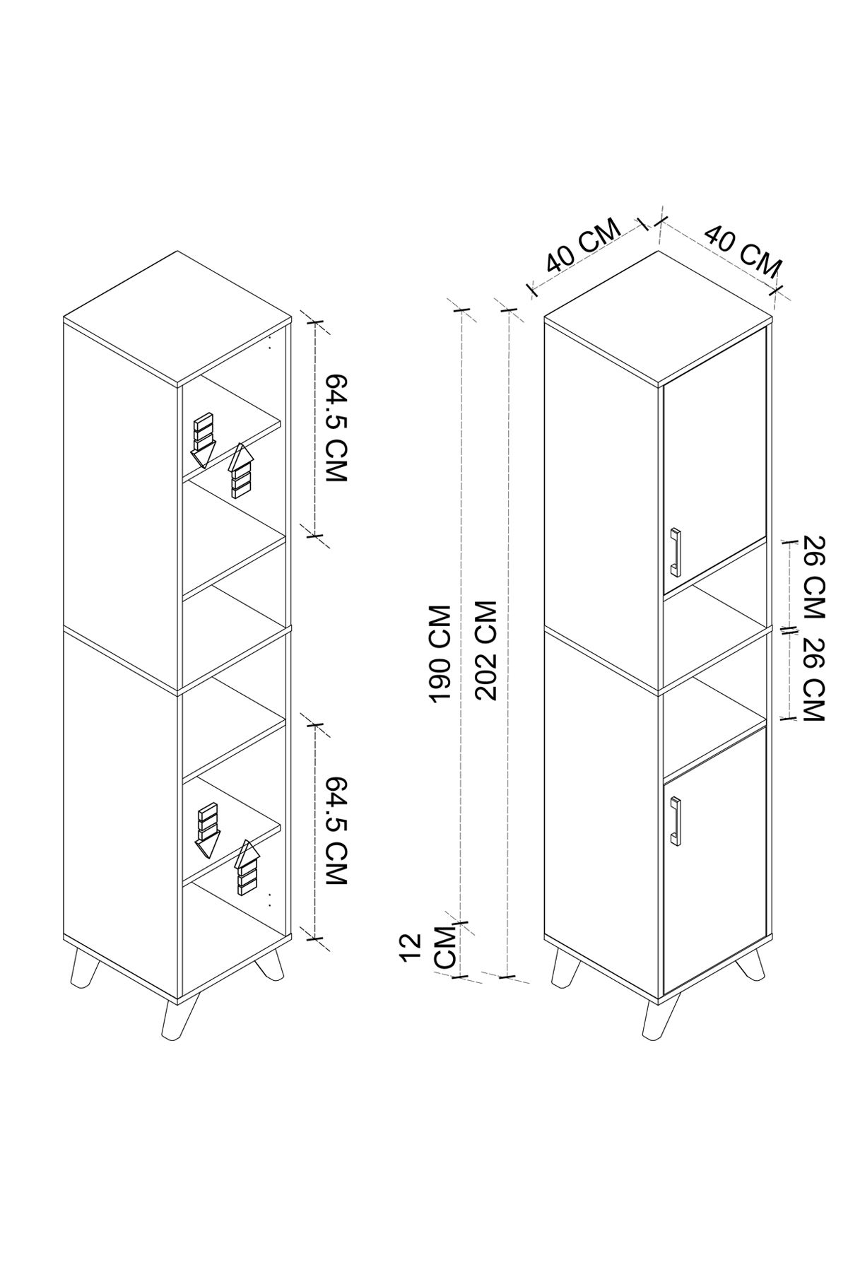 12-63-08 Bofigo Nergis Multi-Purpose Storage Cabinet ANTHRACITE