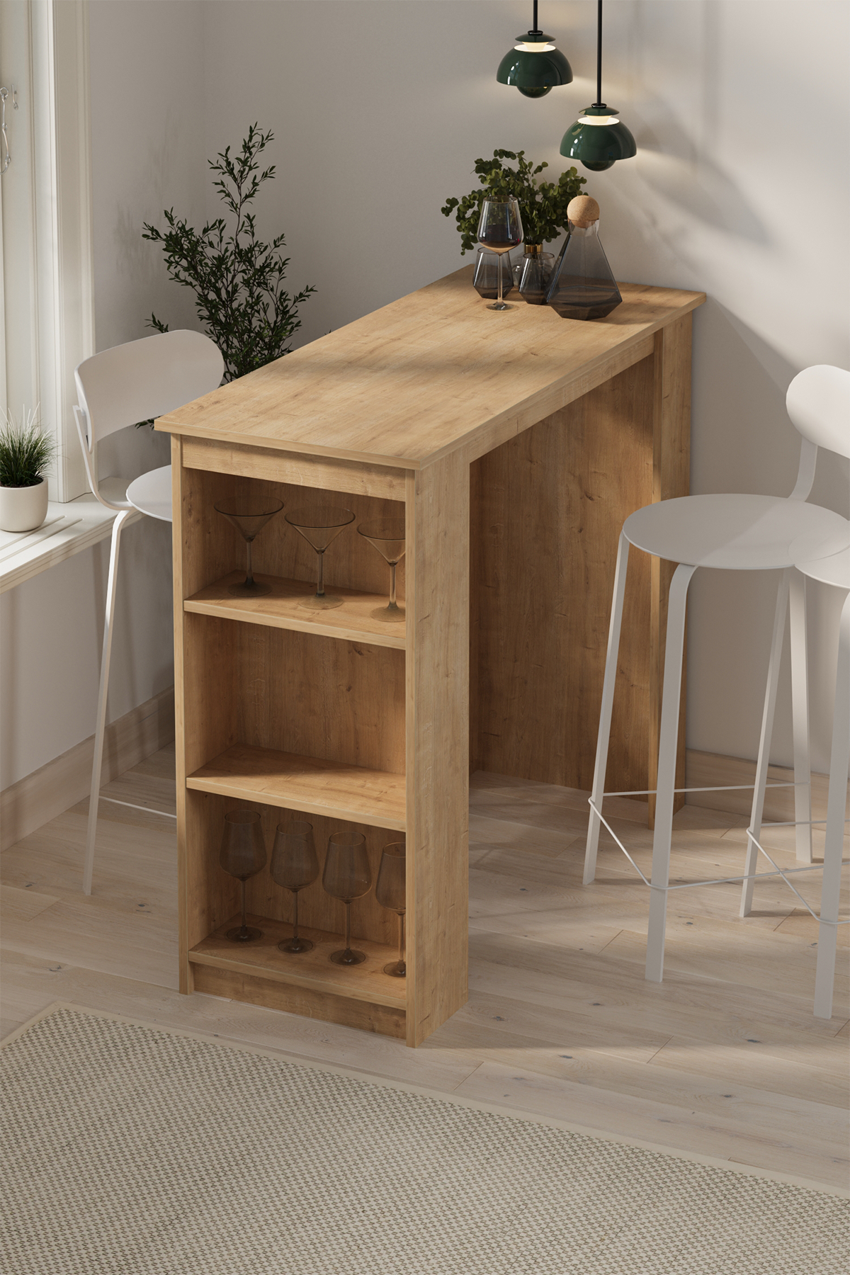 Bofigo Bar Masası Ada Mutfak Yemek Masası Mutfak Masası Mutfak Adası İbiza Safir Meşe