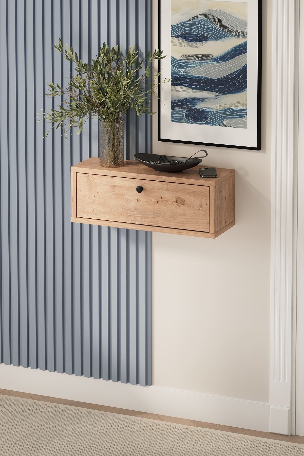 14-05-02 Bofigo Duru Wall-Mounted Console Table PINE