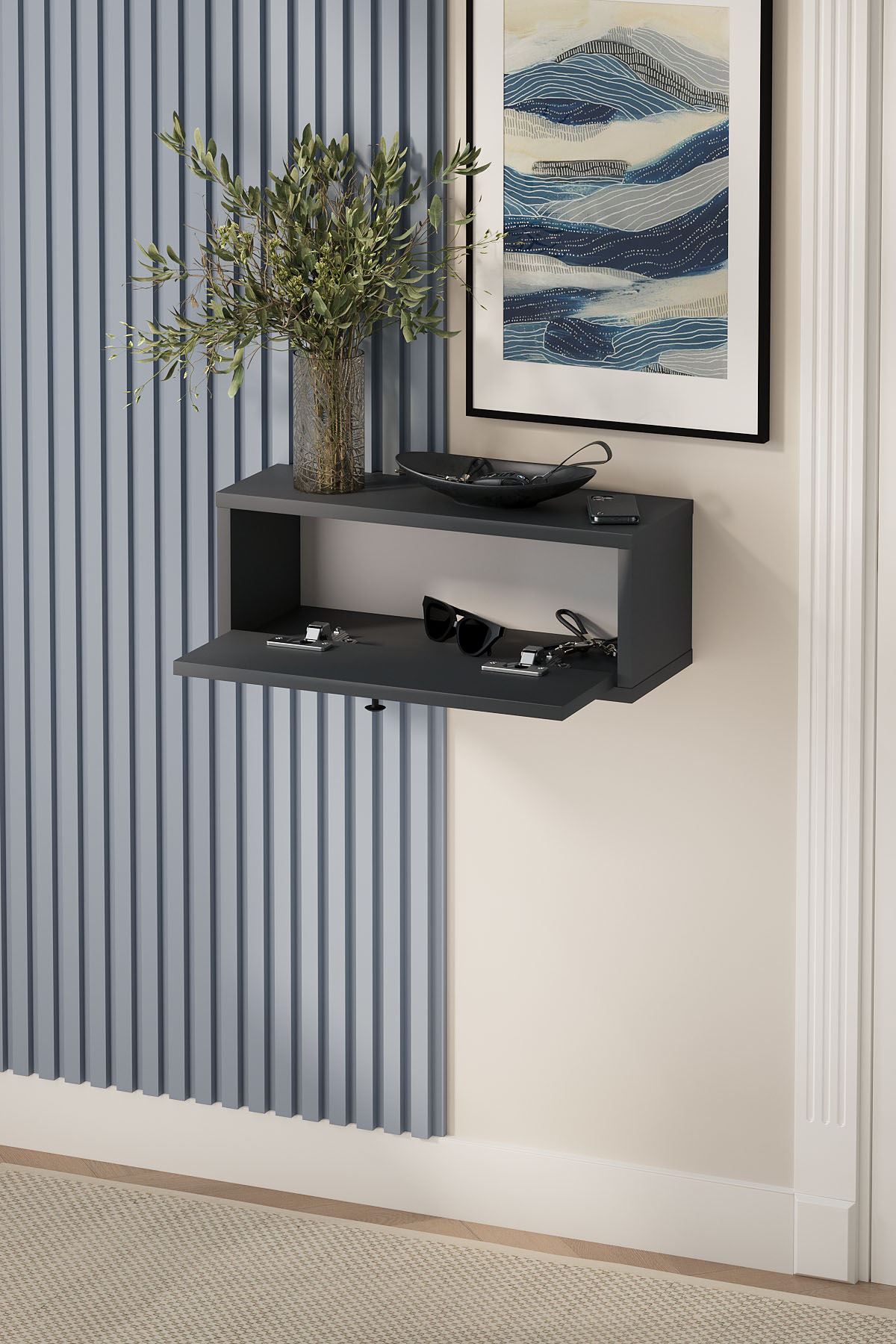14-05-08 Bofigo Duru Wall-Mounted Console Table ANTHRACITE