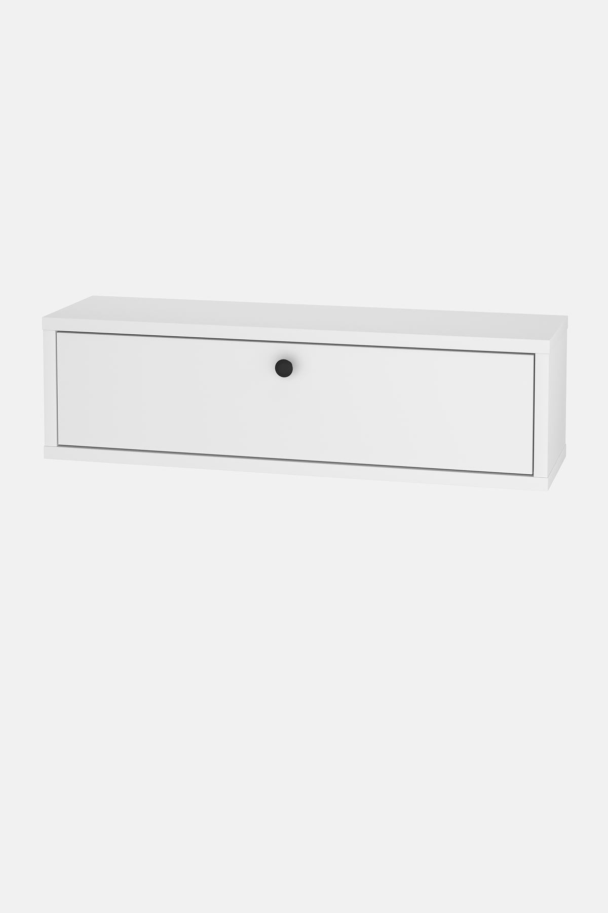 Bofigo Duvara Monte Dresuar 2 Bölmeli Dresuar Kapaklı Konsol 70 Cm Antre Hol Yağmur Beyaz