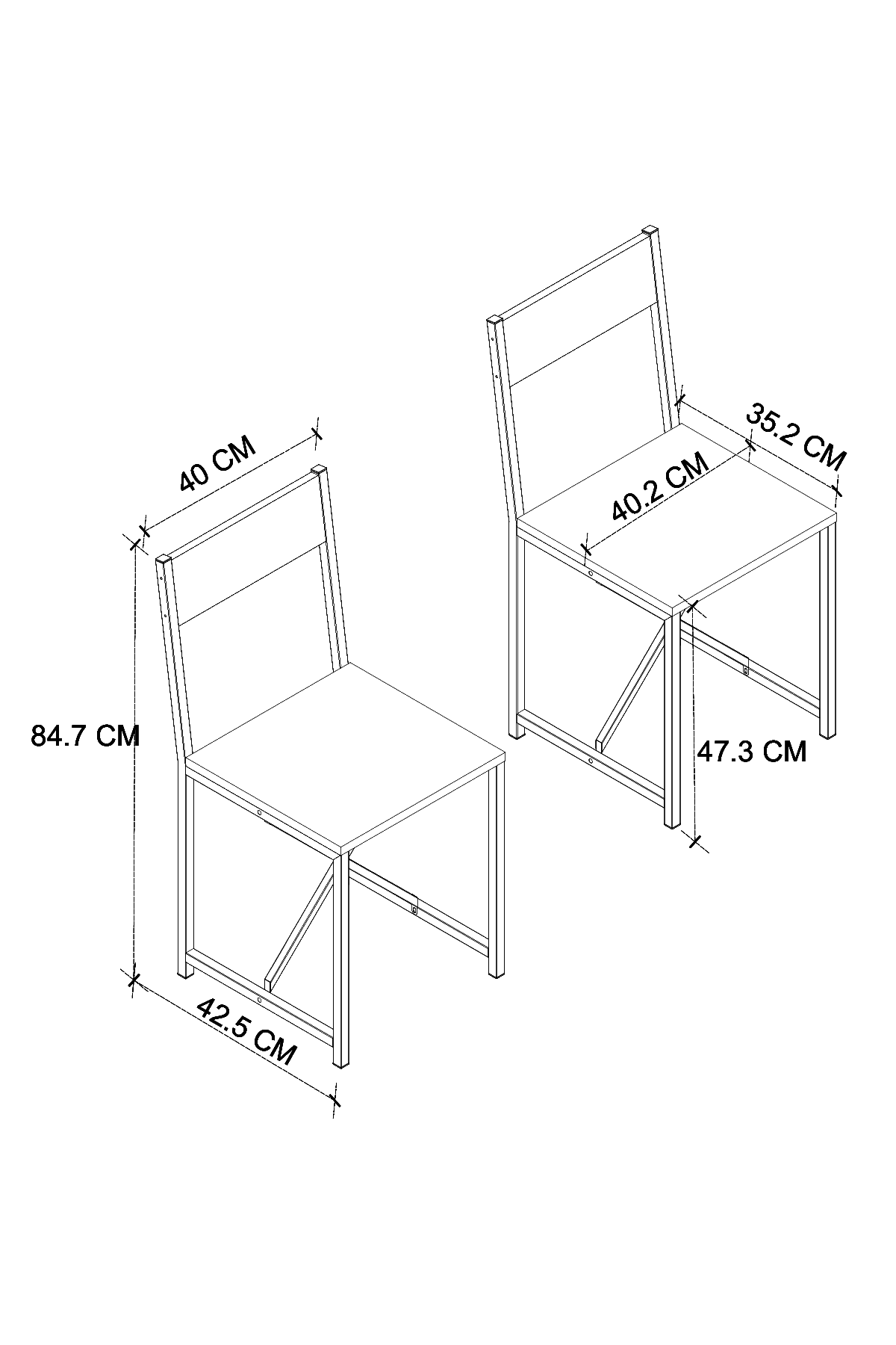 Bofigo Mutfak Seti Sandalyesi Mutfak Masası Sandalyesi Balkon Masası Sandalyesi Çam