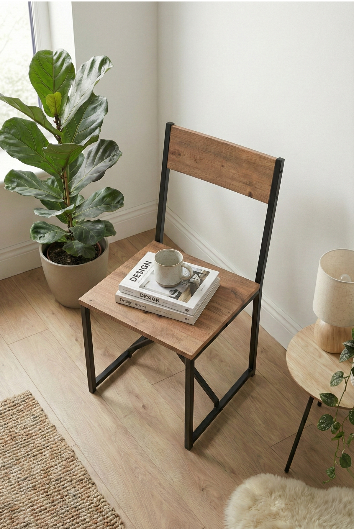 Bofigo Mutfak Seti Sandalyesi Mutfak Masası Sandalyesi Balkon Masası Sandalyesi Çam