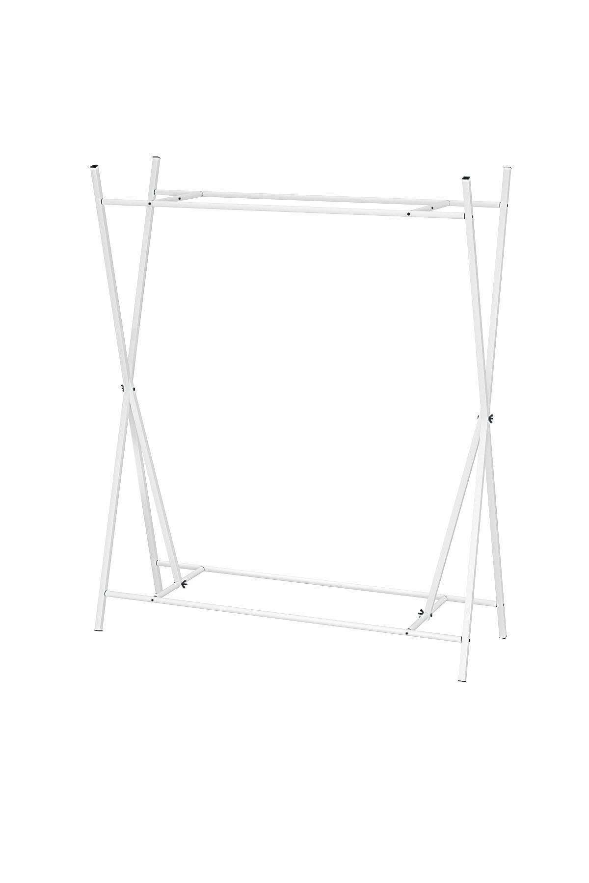 21-16-01 Star Metal Garment Rack WHITE