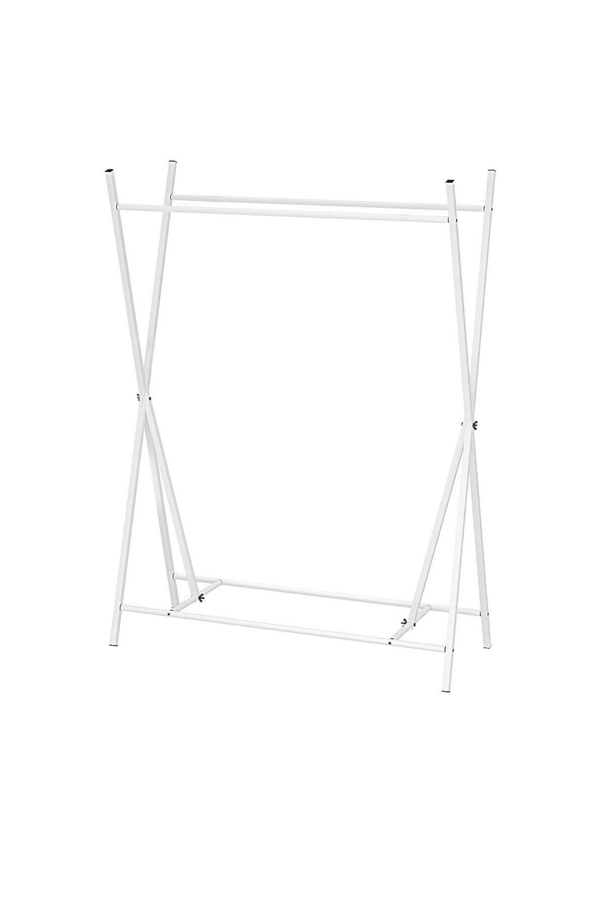 21-16-01 Star Metal Garment Rack WHITE