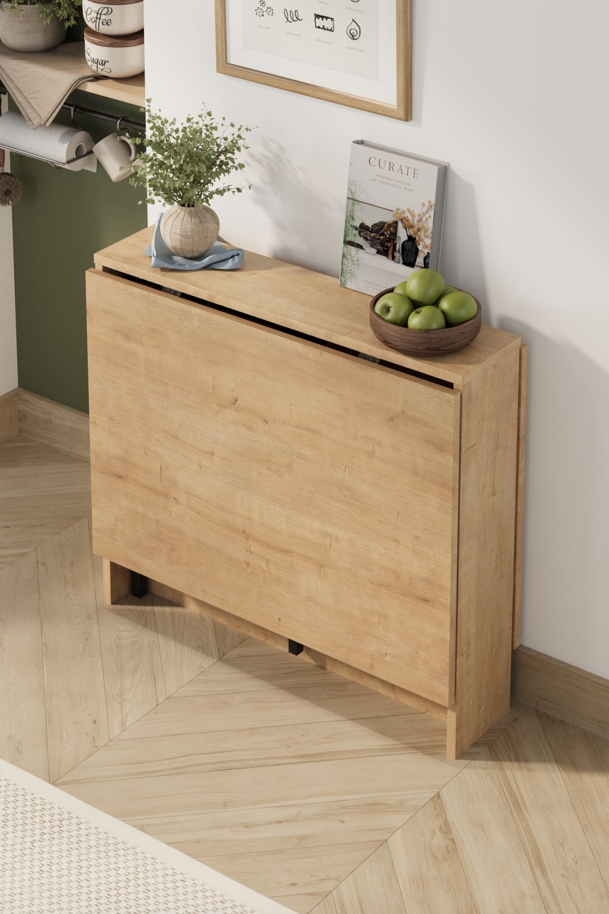 Bofigo Mutfak Masası Katlanır Masa Yemek Masası Mutfak Masası Viyana Safir Meşe