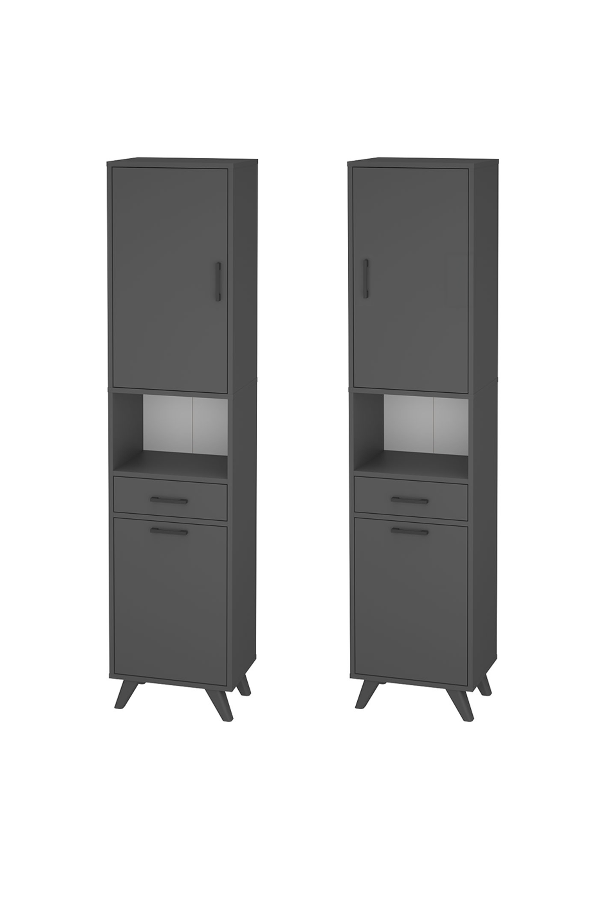12-74-08 Waterfall Laundry Cabinet - Anthracite