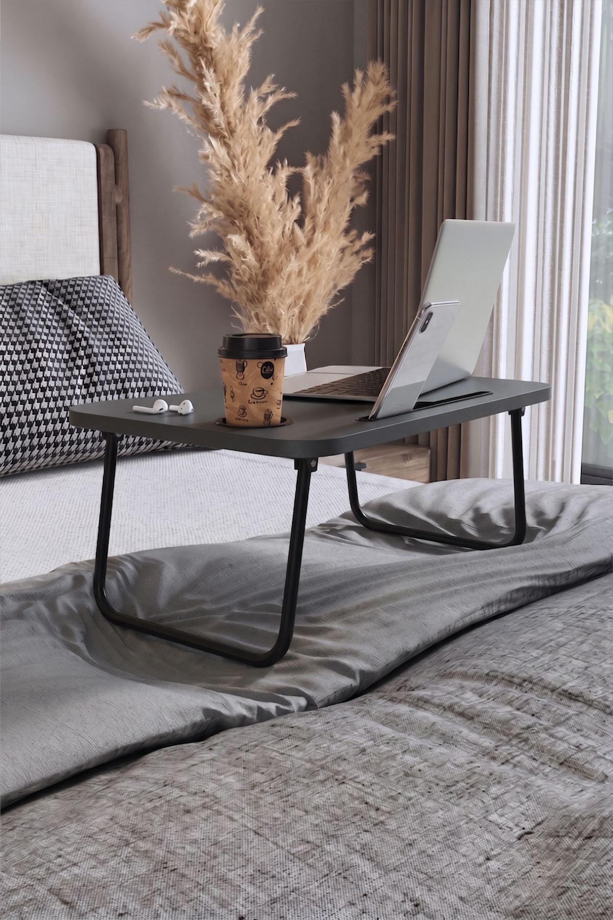 17-02-08 Decorative Laptop Table ANTHRACITE
