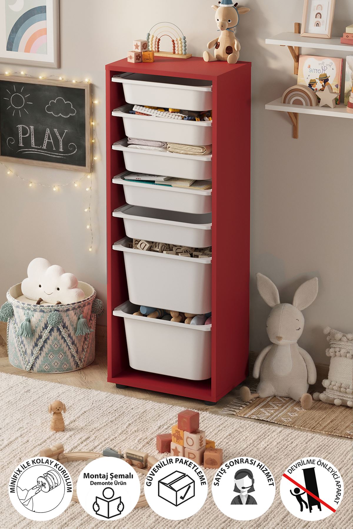 12-10-01 7 Baskets Multifunctional Pera Cabinet WHITE 