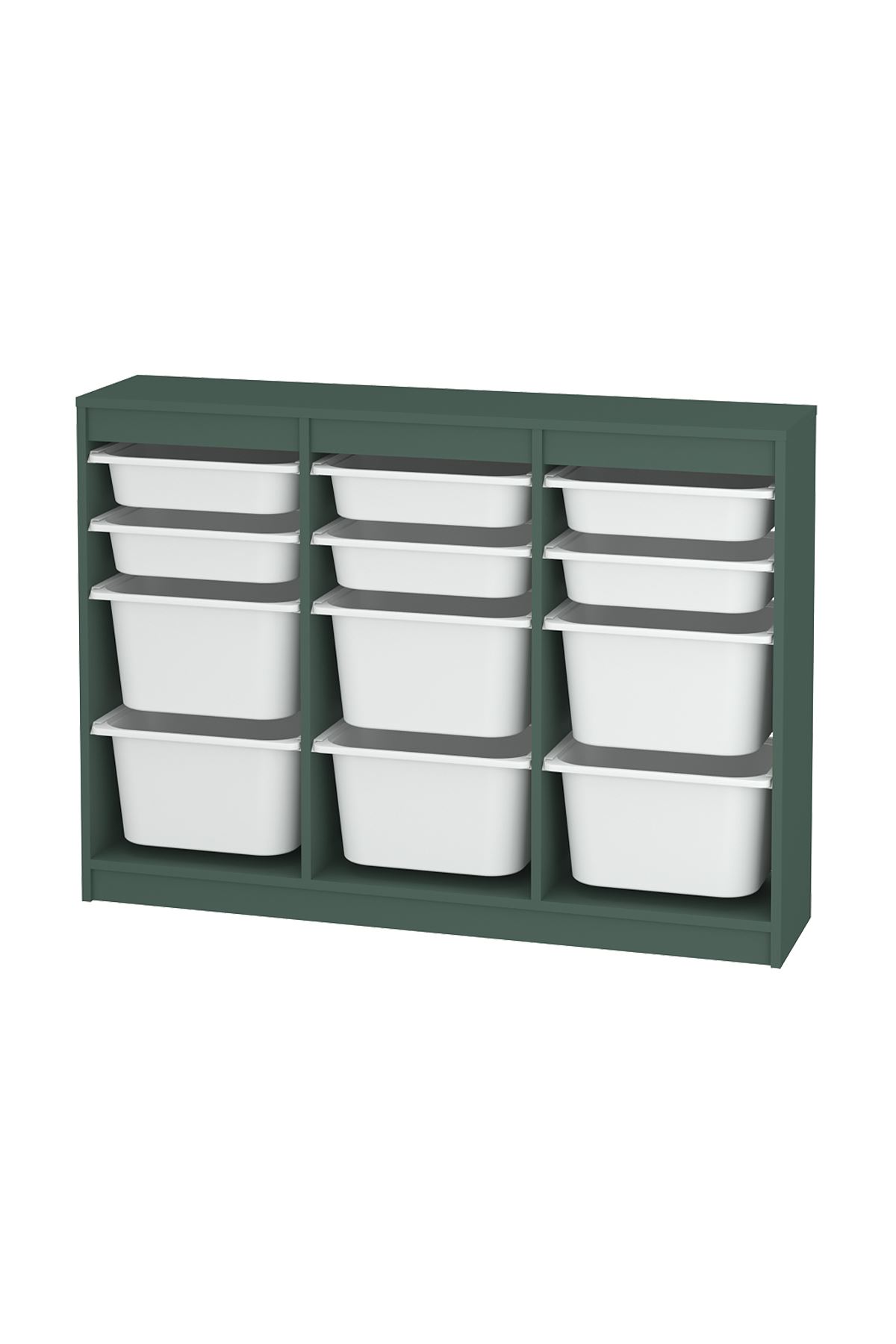 12-11-01 12 Baskets Multifunctional Lara Cabinet WHITE 