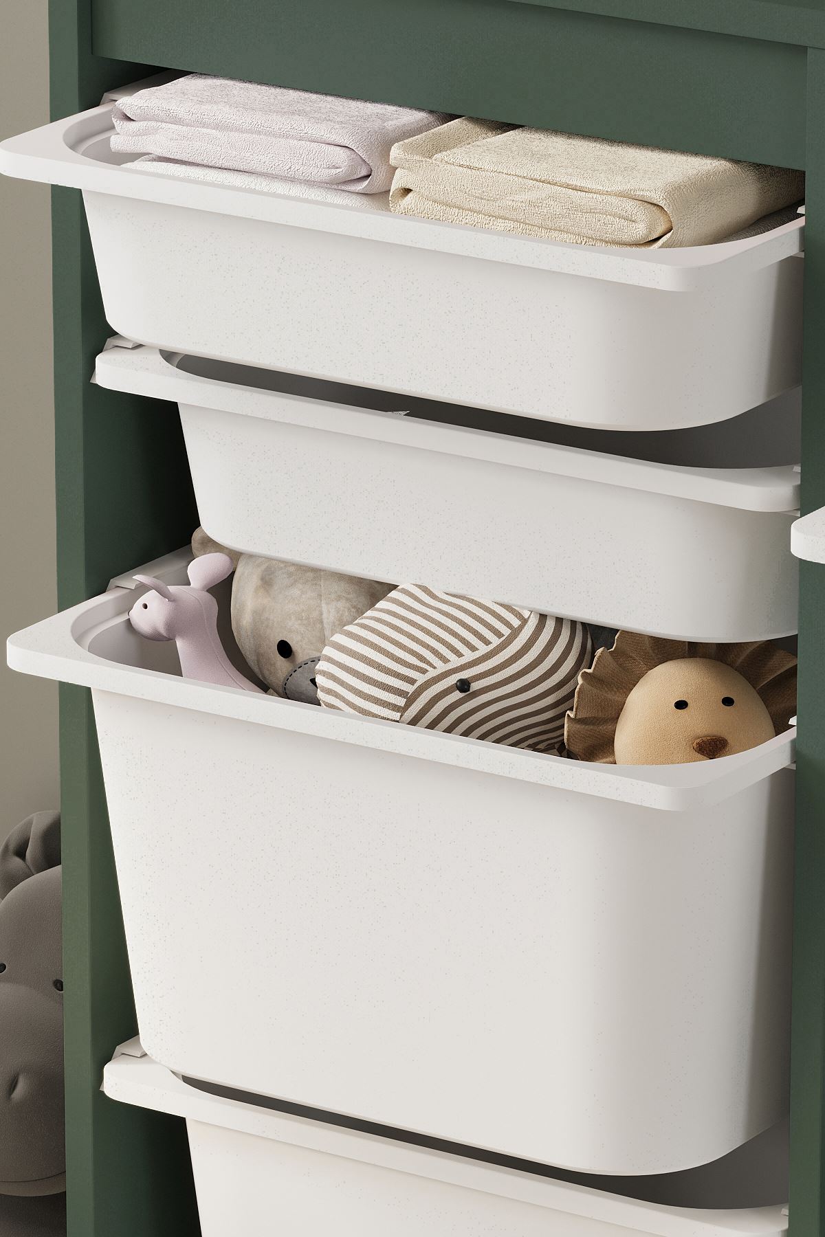 12-11-01 12 Baskets Multifunctional Lara Cabinet WHITE 