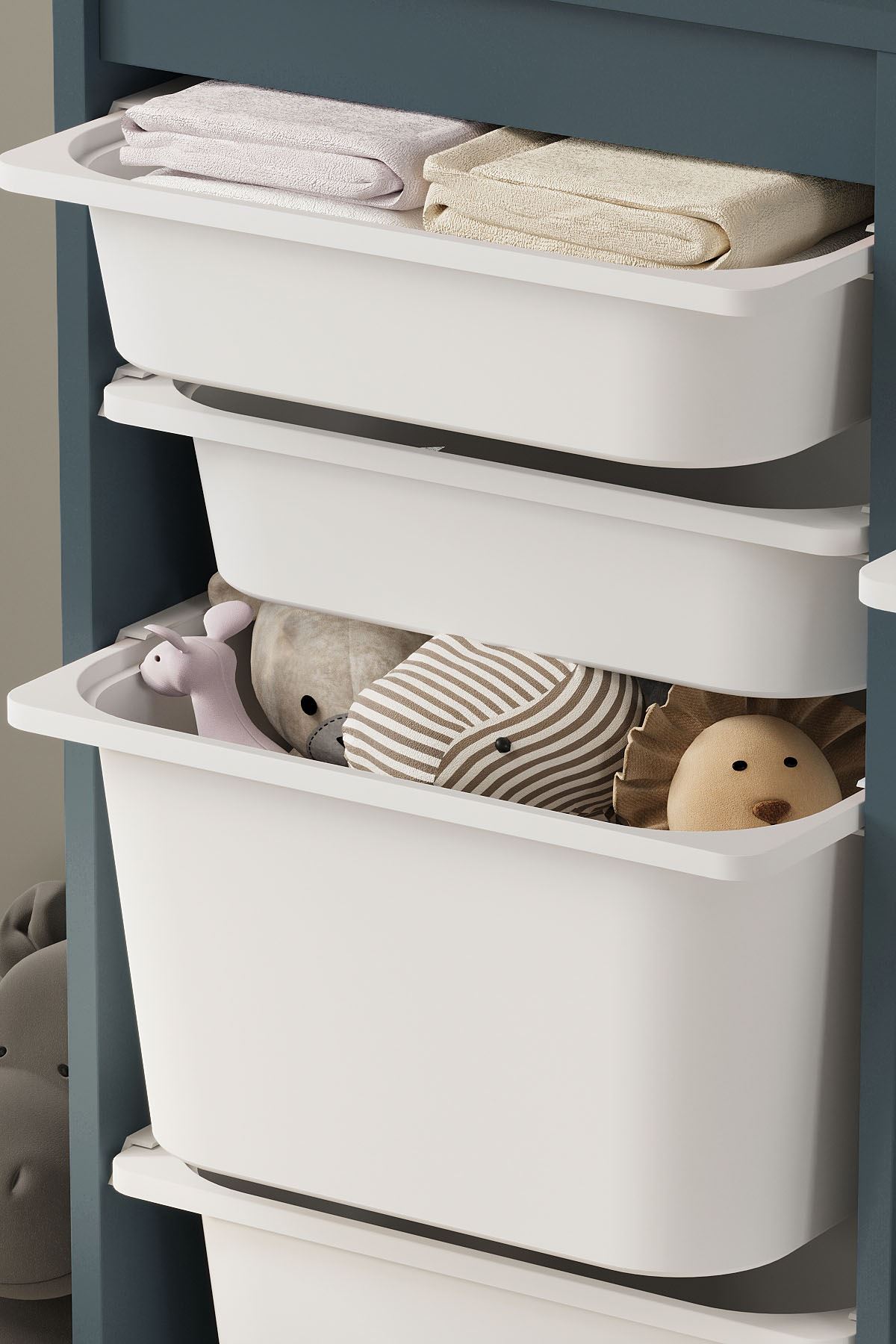 12-11-01 12 Baskets Multifunctional Lara Cabinet WHITE 
