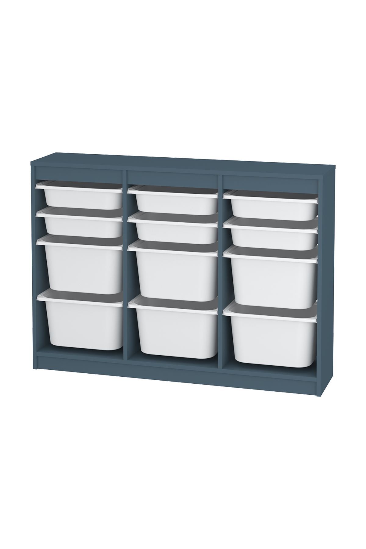 12-11-01 12 Baskets Multifunctional Lara Cabinet WHITE 