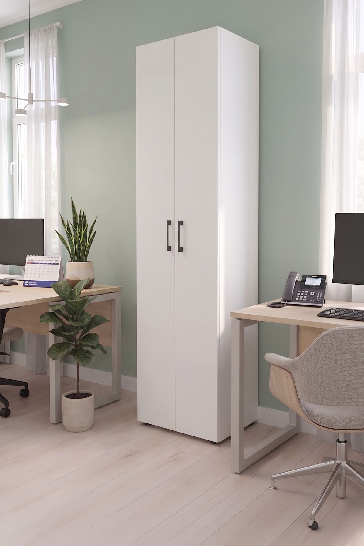 12-55-01 Cansu Cabinet White