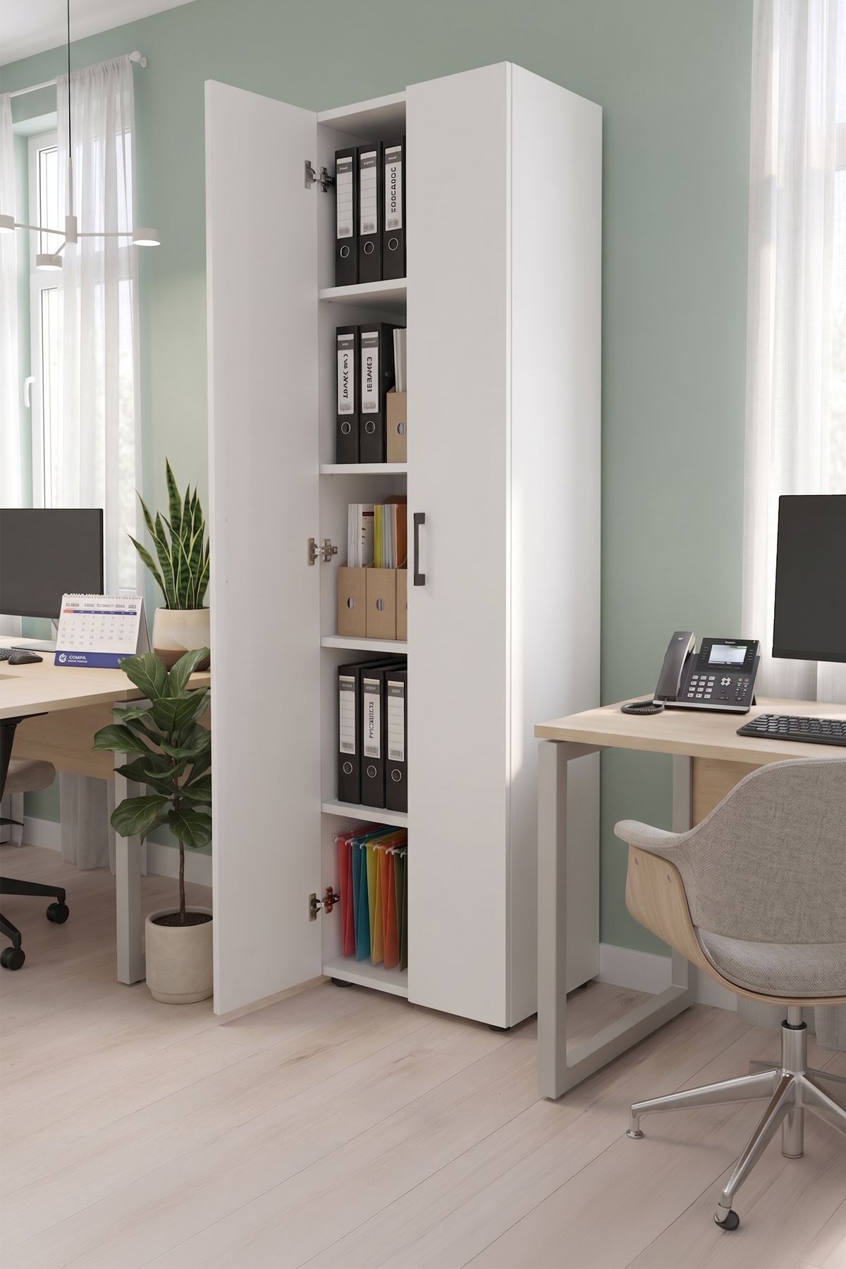 12-55-01 Cansu Cabinet White
