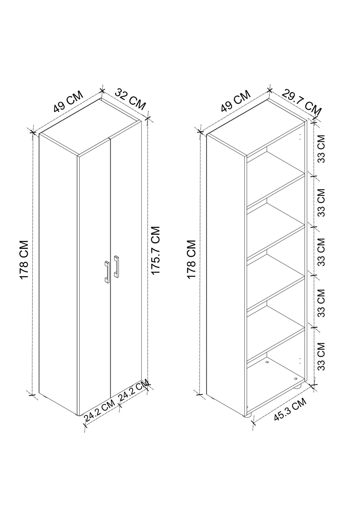 12-55-01 Cansu Cabinet White