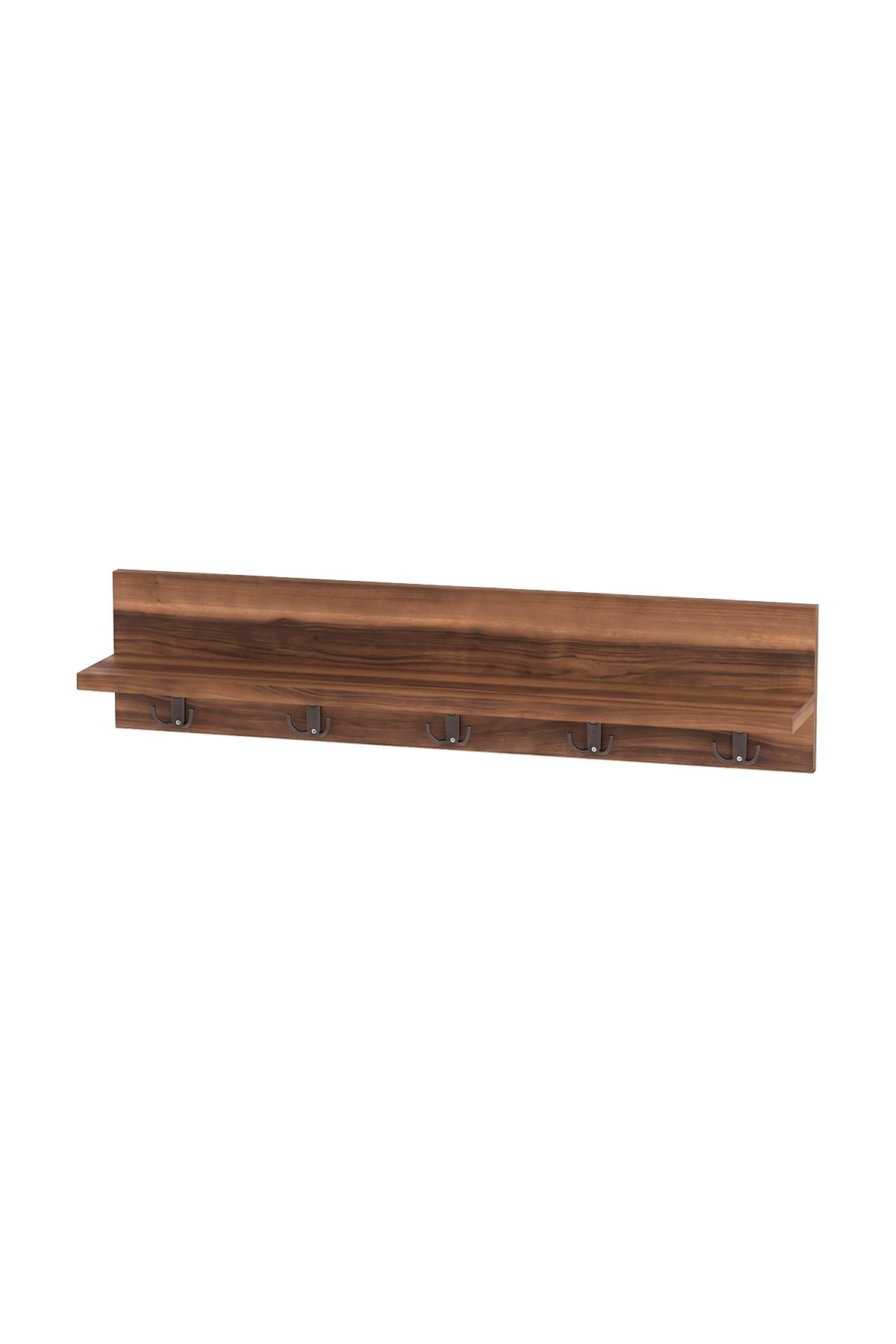 21-12-07 Wall Mounted Clothes Hanger 80 cm WALNUT