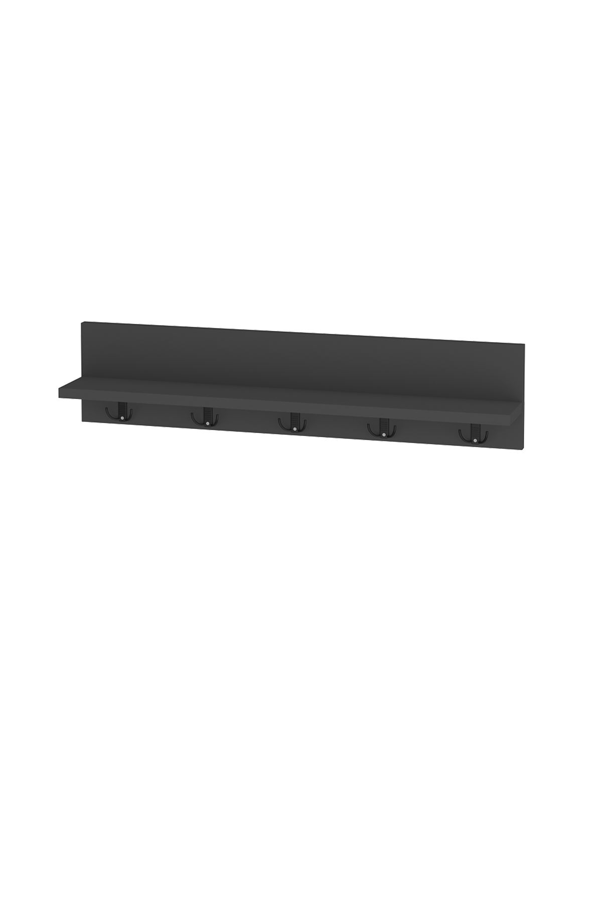 Melek Shoe Cabinet & Vega Wall Hanger Set Anthracite