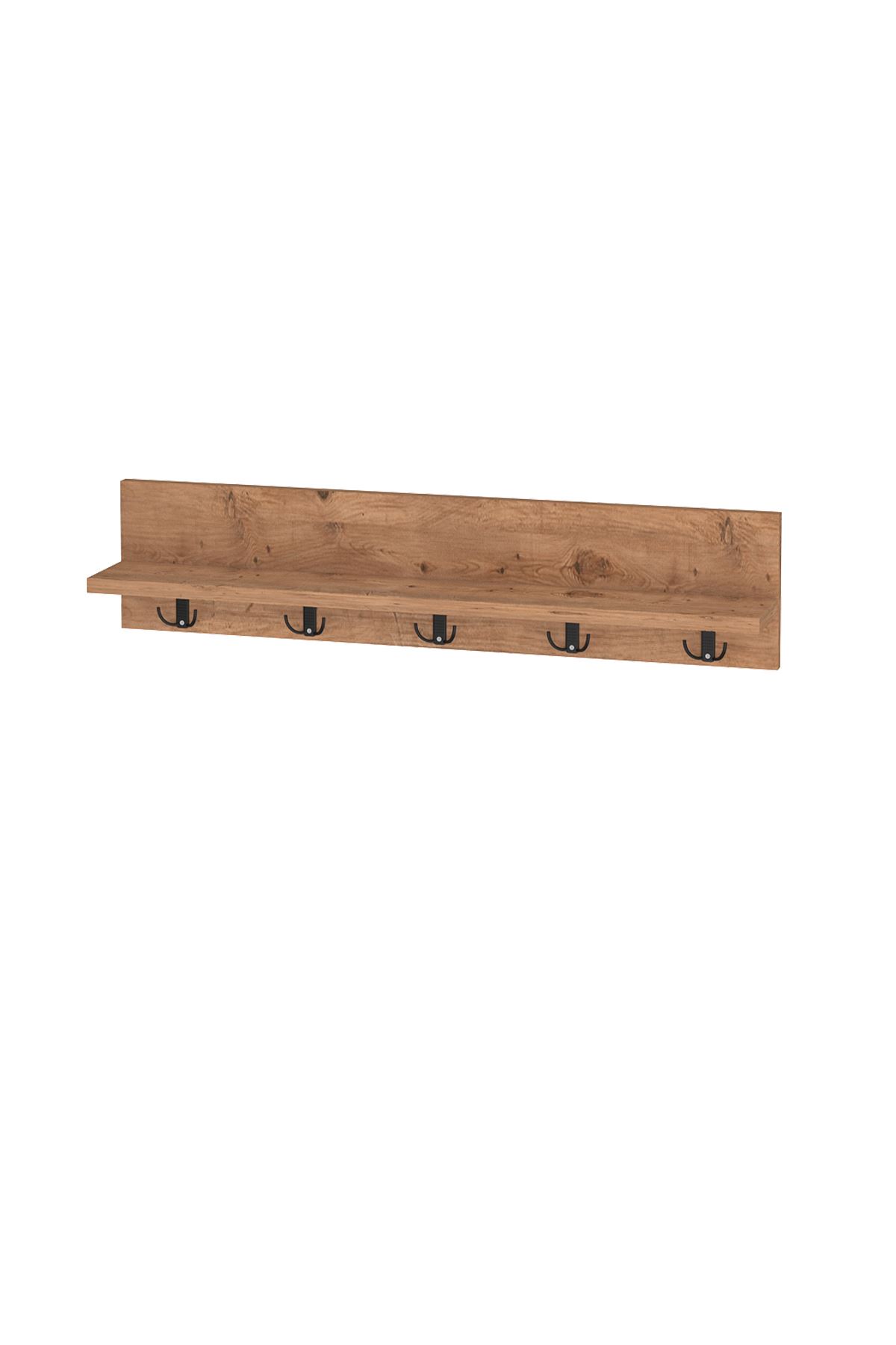 Melek Shoe Cabinet & Vega Wall Hanger Set Pine