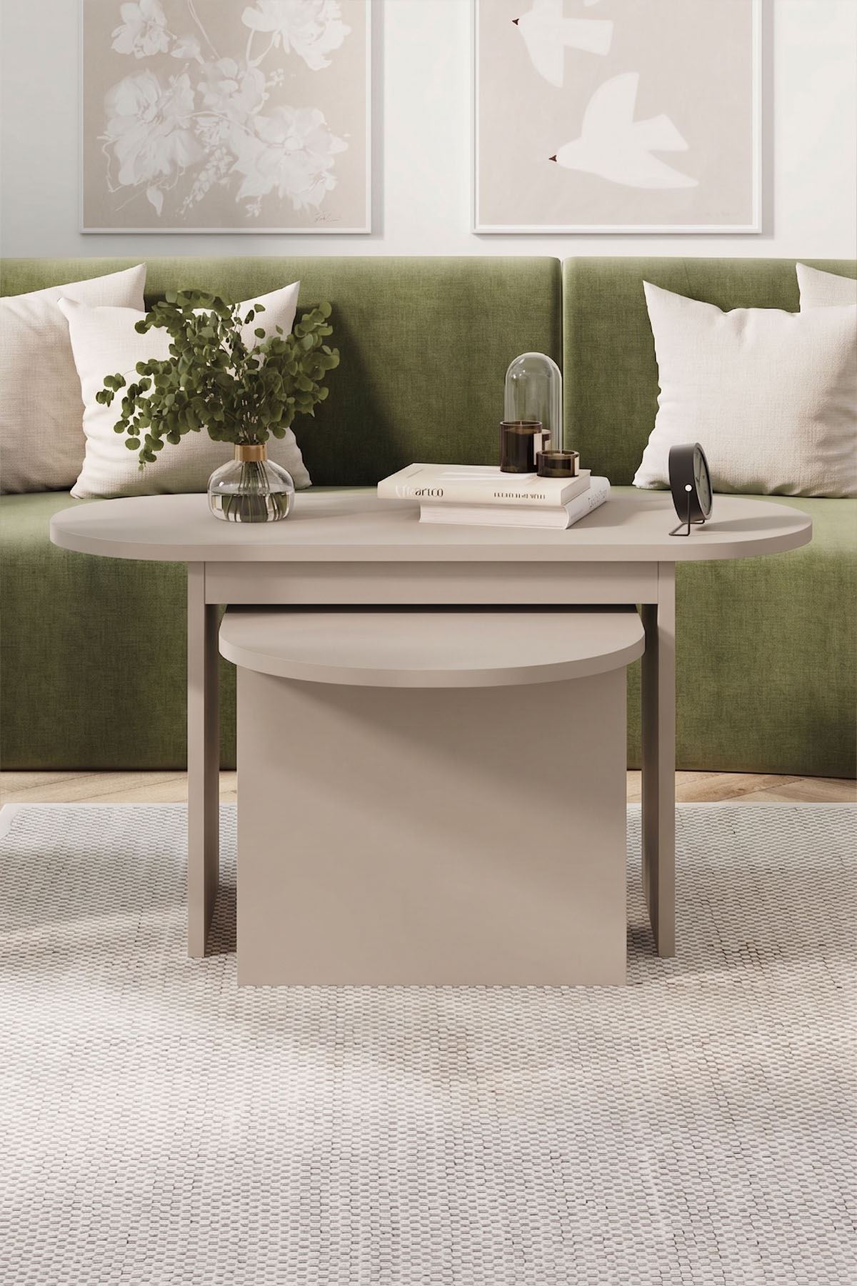 22-41-14 Açelya Nesting Coffee Table Set Sapphire Oak